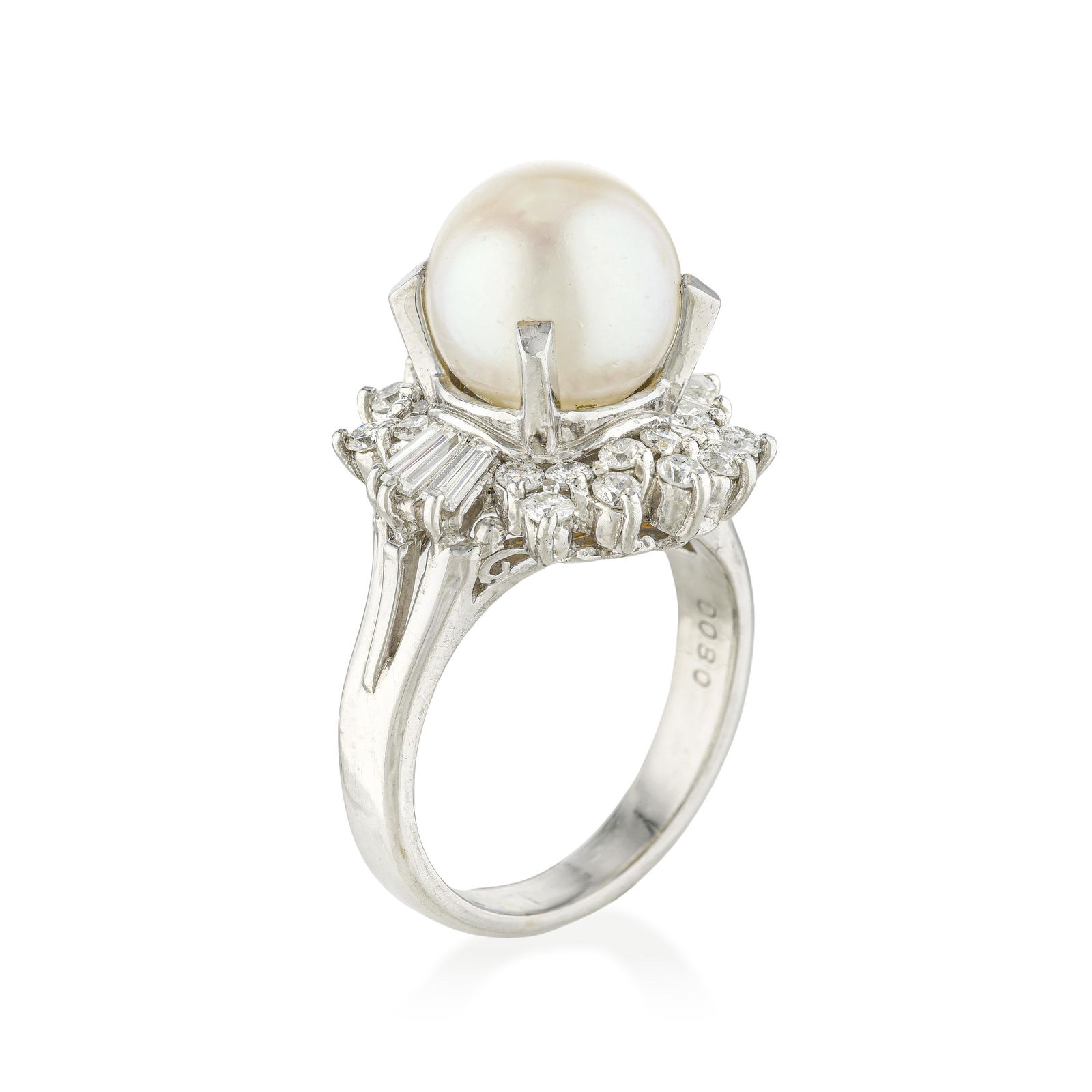 Pearl and Diamond Ring - 2