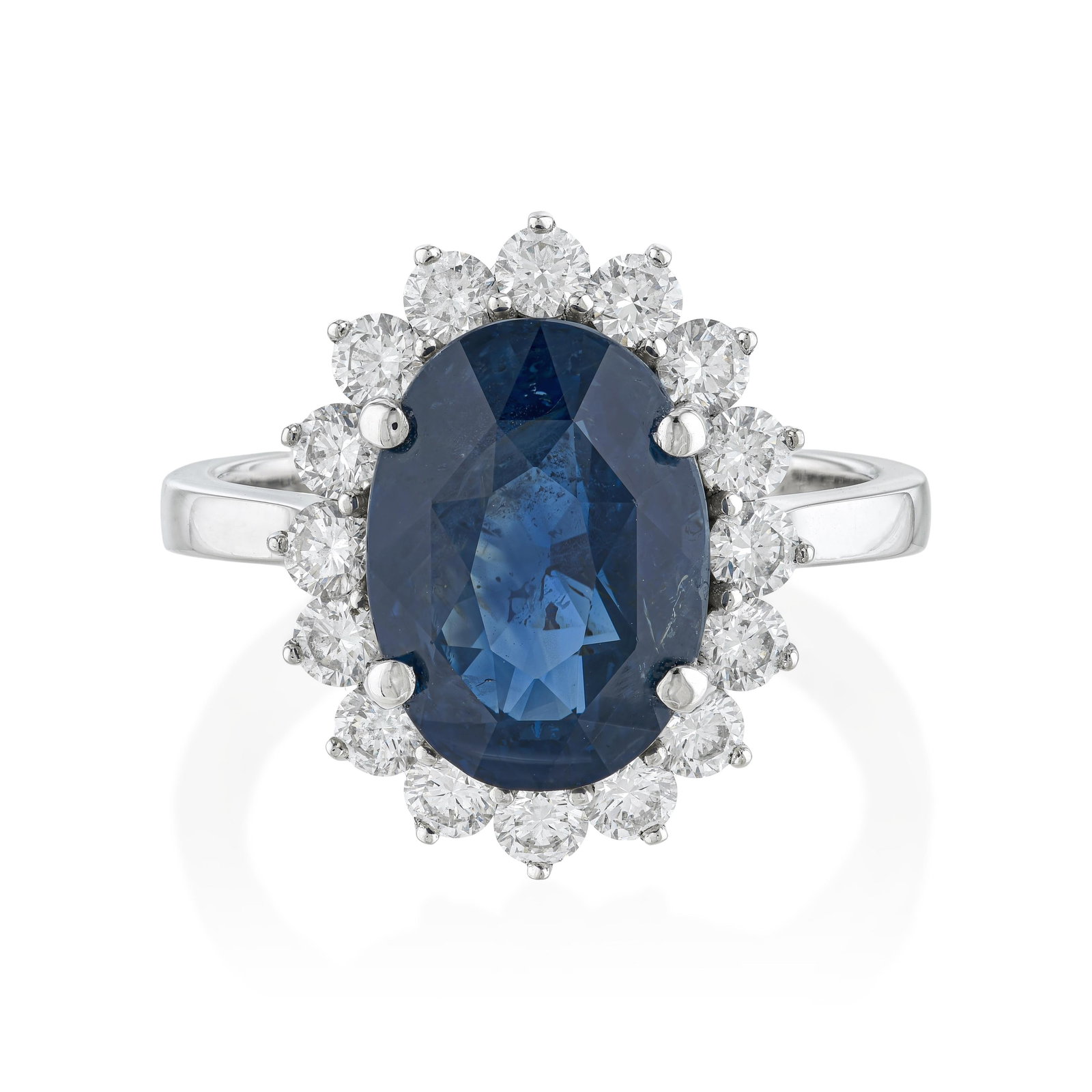 5.00-Carat Unheated Sapphire and Diamond Ring, GIA Certified: ESTIMATED RETAIL PRICE: $18,000**This is the estimated value a piece of similar quality, craftsmanship, and characteristics could command at retail.A GIA-certified 5.00-carat unheated sapphire is a ge