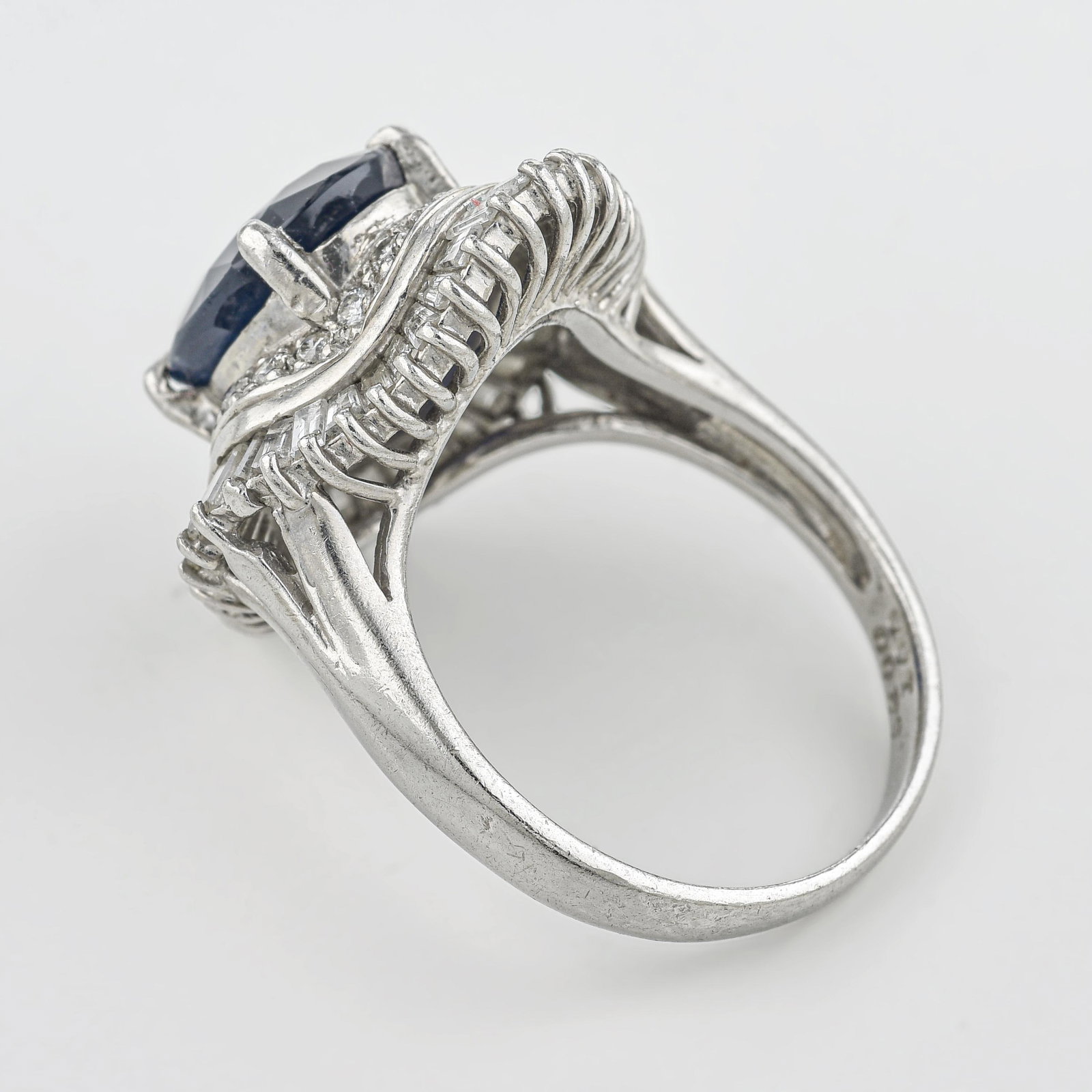 Sapphire and Diamond Ballerina Ring - 2