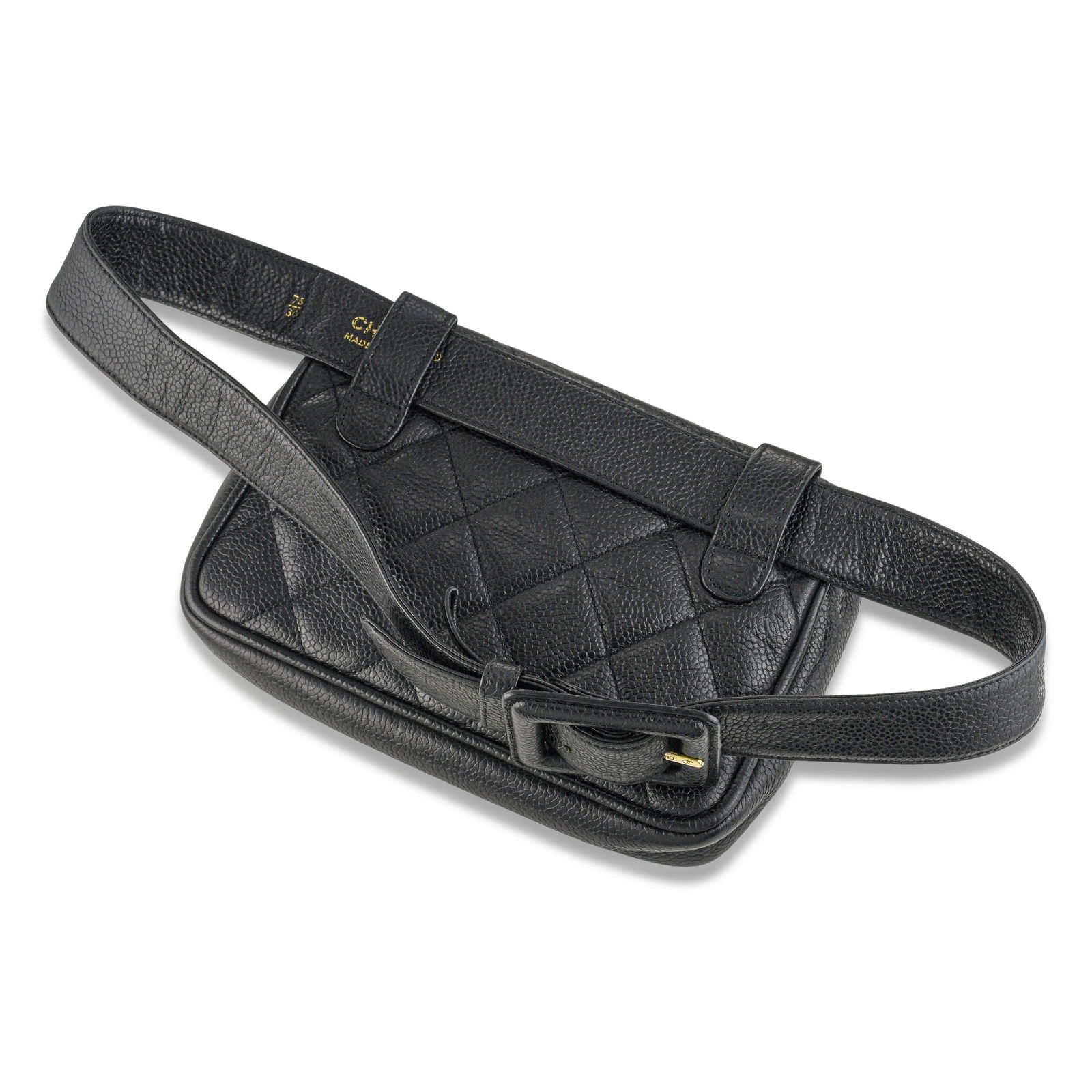 Chanel Matelasse Belt Bag – Caviar Leather, Black - 2