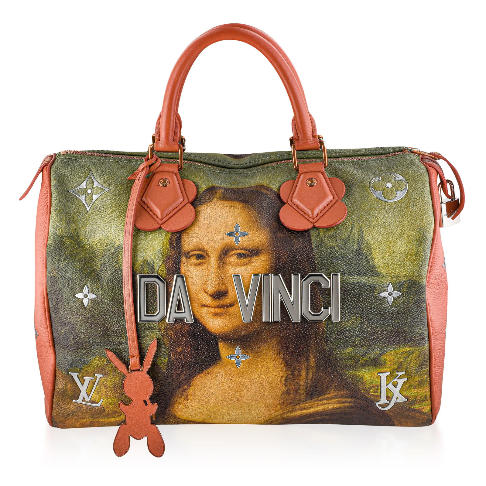 Louis Vuitton Jeff Koons Masters Collection Speedy Bandouliere 30 Handbag – Mona Lisa Print - 3