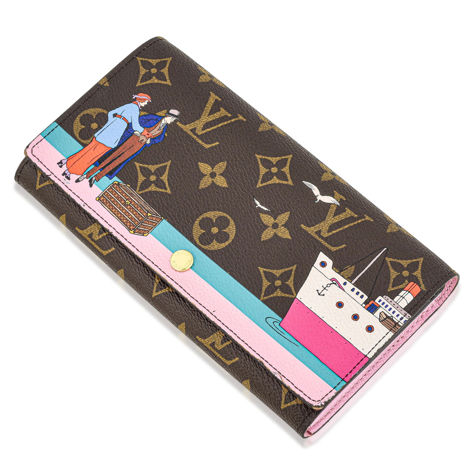 Louis Vuitton Monogram Porte-Feuille Sarah Wallet – Christmas Animation "Transatlantic" - 2