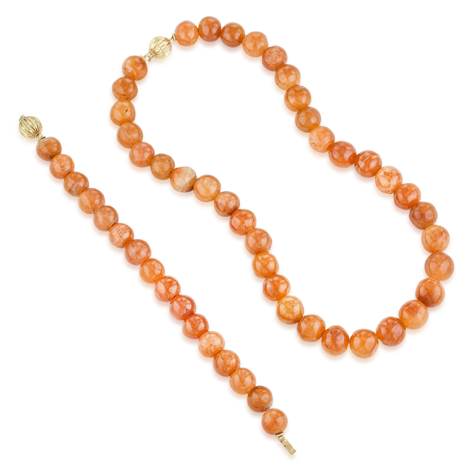 Quartz Beads Necklace and Bracelet Set (1 of 1)