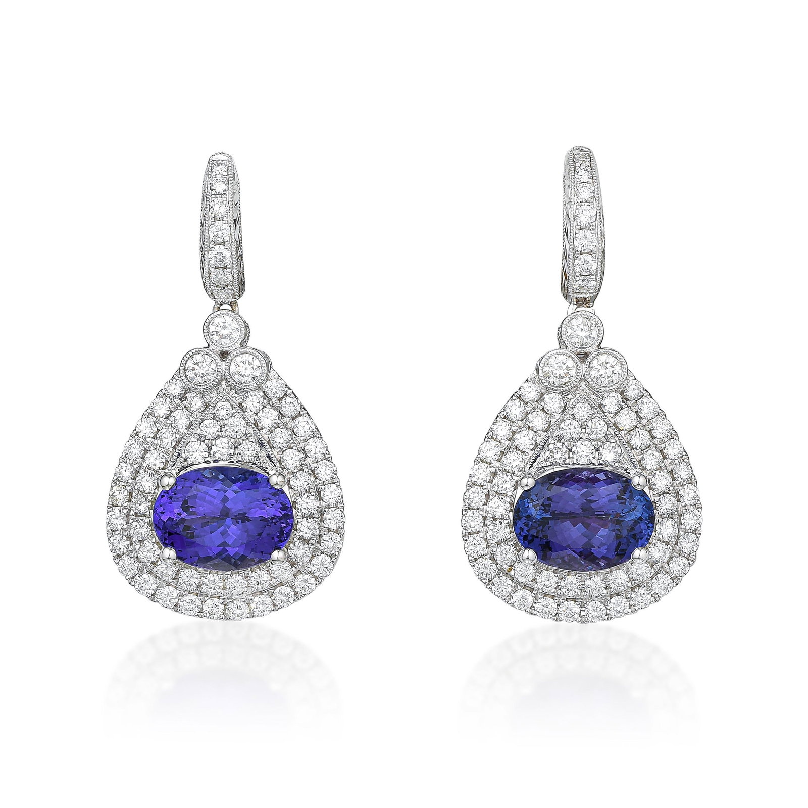 Tanzanite and Diamond Earrings - 2