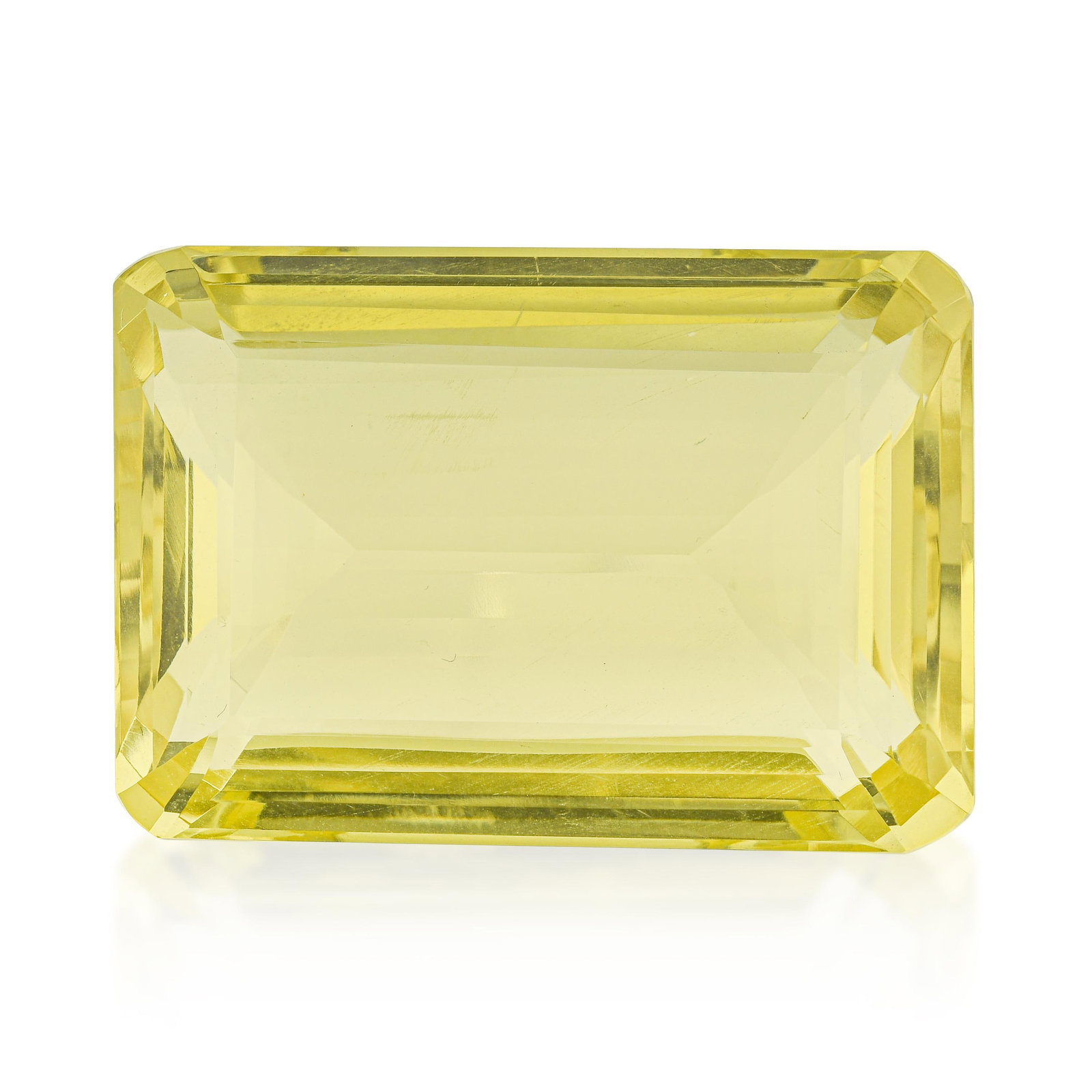 110.05-Carat Emerald Cut Lemon Quartz (1 of 2)