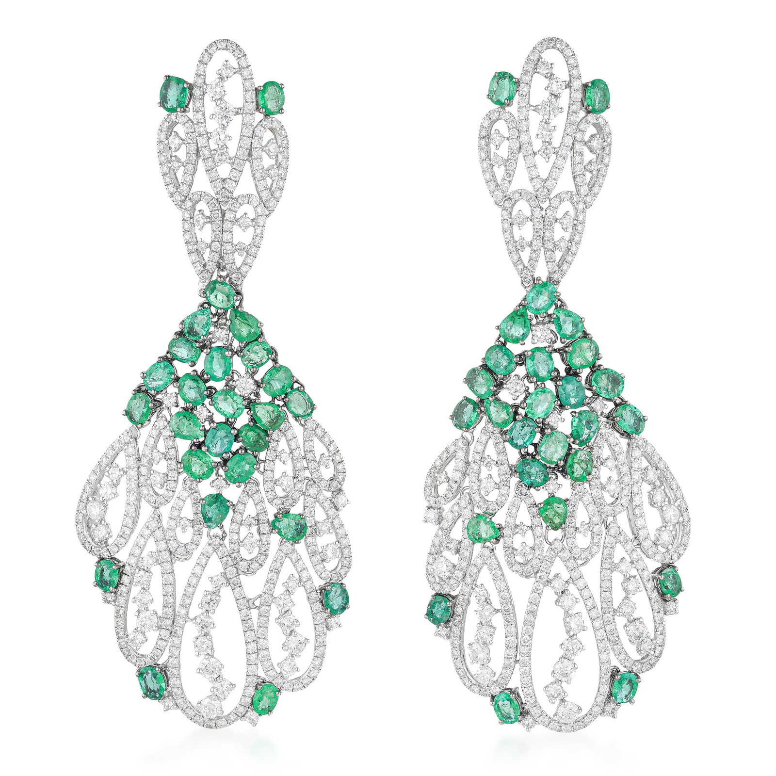 Emerald And Diamond Earrings: ESTIMATED RETAIL PRICE: $31,000* *This is the estimated value a piece of similar quality, craftsmanship, and characteristics could command at retail. Every important bracelet in the history of