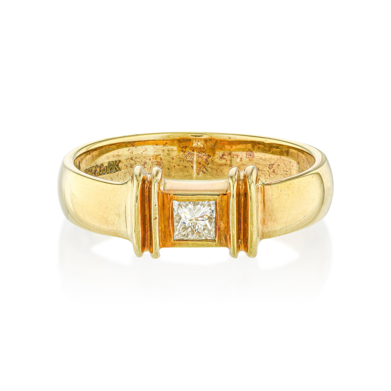 Sculptural Diamond Gold Ring (1 of 3)