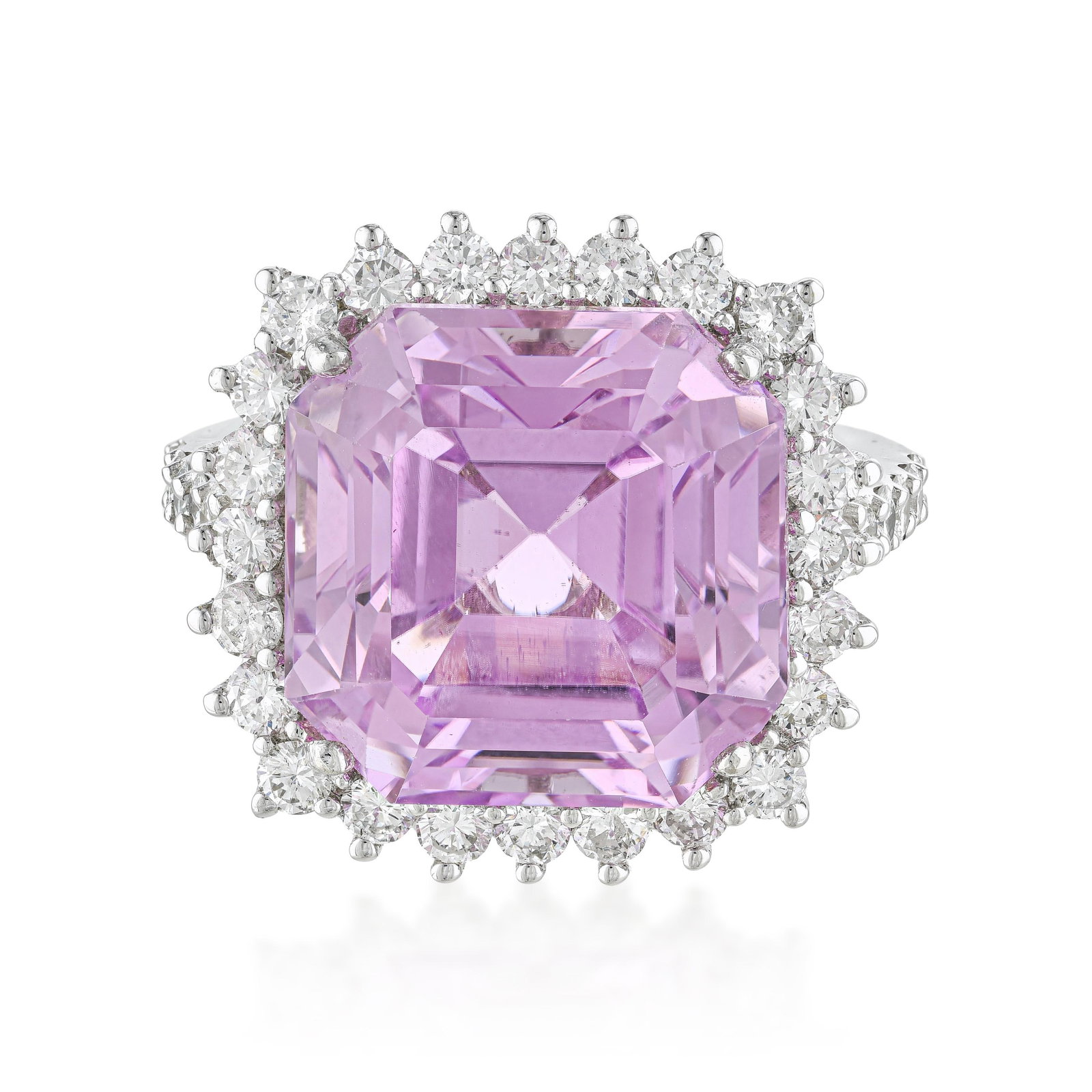 Kunzite and Diamond Ring (1 of 2)