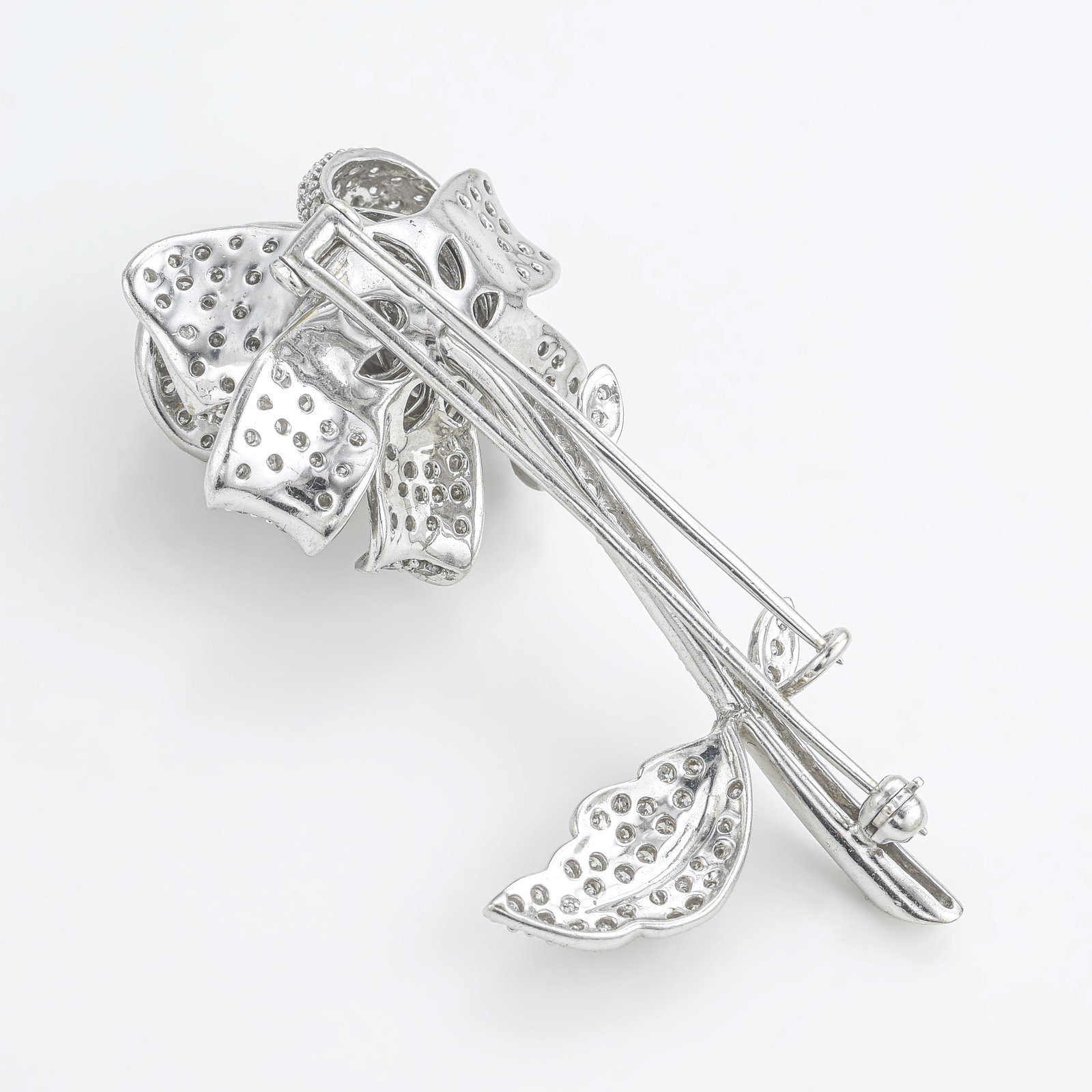 Diamond Rose Brooch - 2