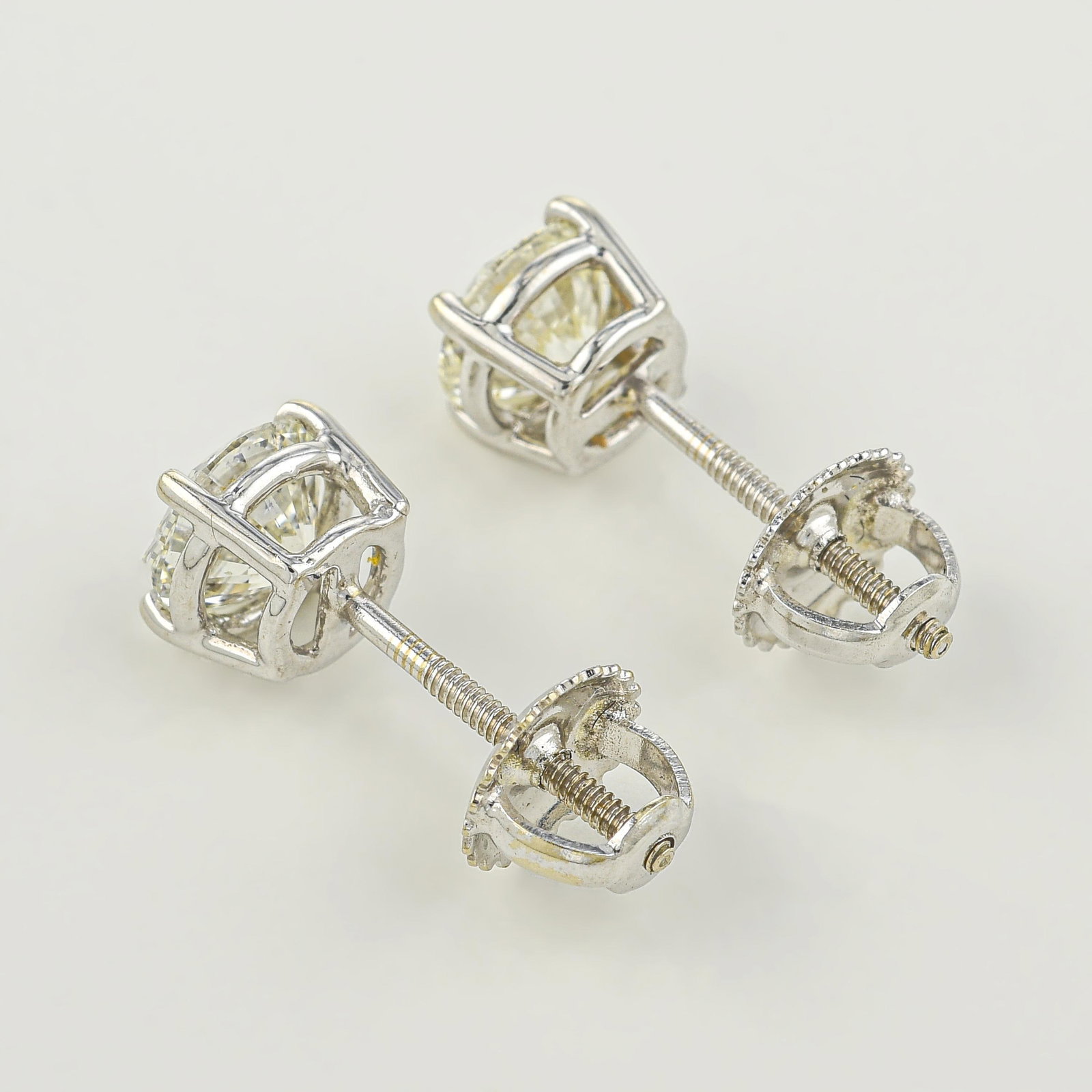 Diamond Stud Earrings (Approx. 1.50 CTW) - 2