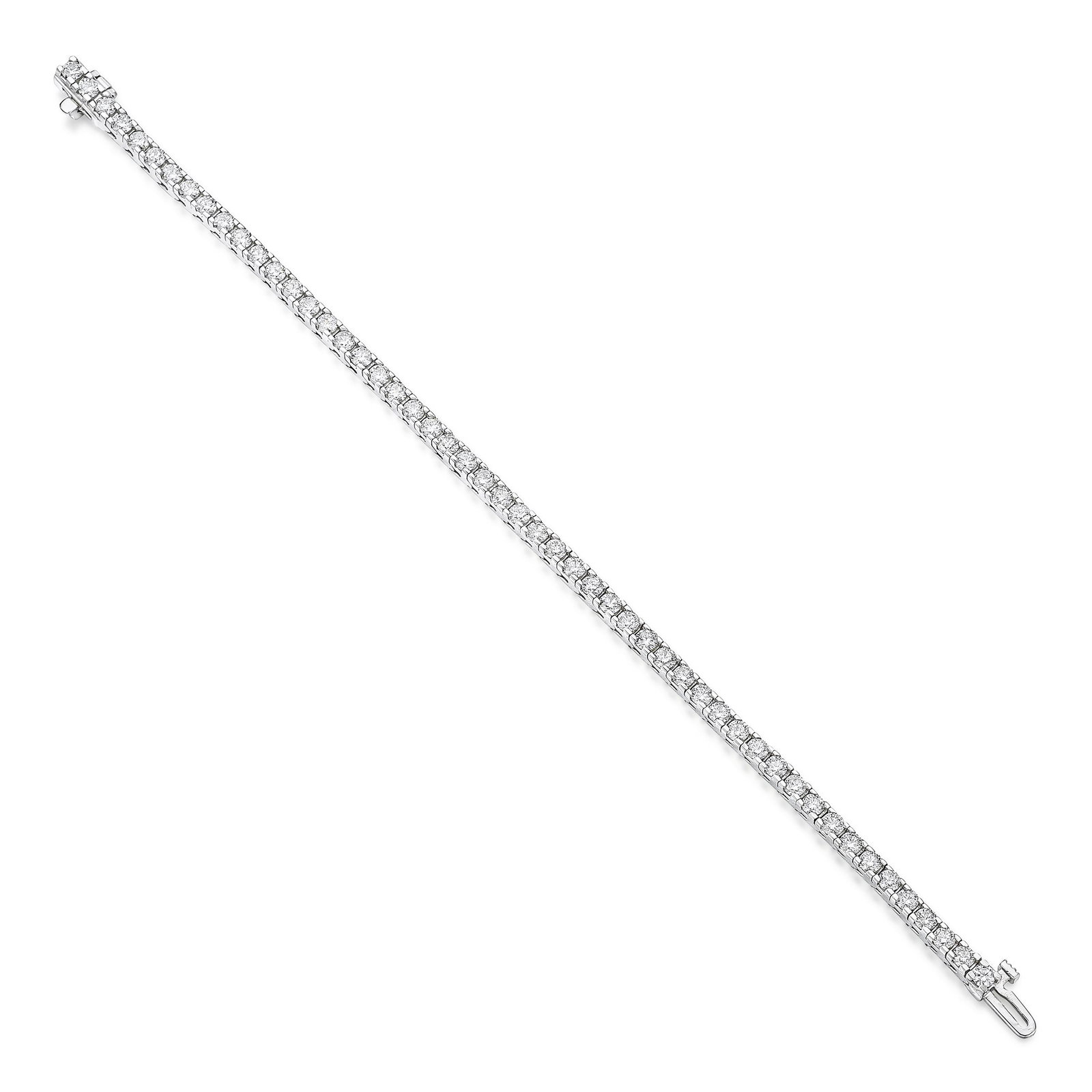 Fine Diamond Tennis Bracelet: ESTIMATED RETAIL PRICE: $17,000* *This is the estimated value a piece of similar quality, craftsmanship, and characteristics could command at retail. The diamond bracelet is one of the few pieces of