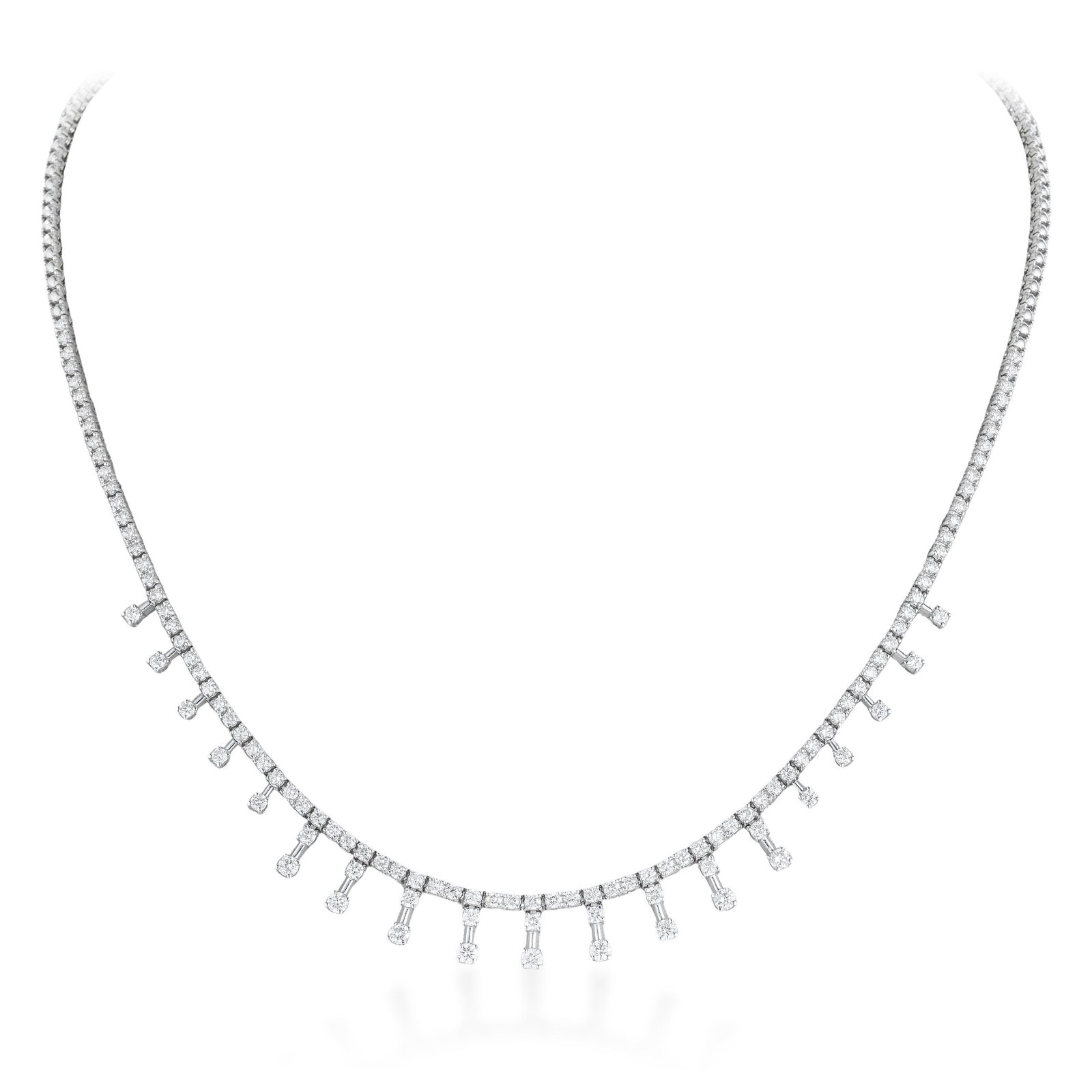 Multidrop Diamond Necklace - 2