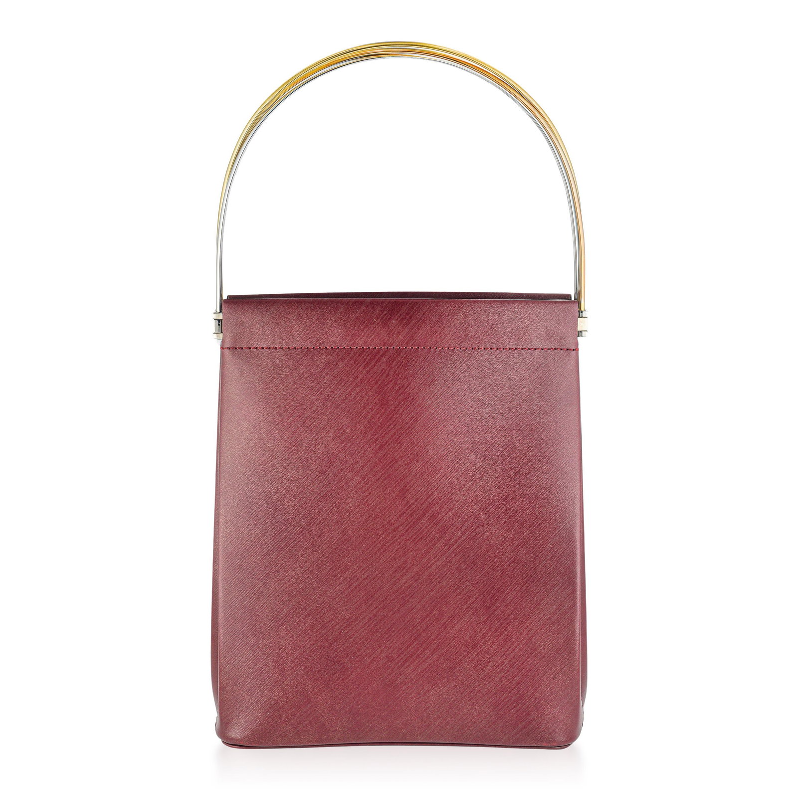 Cartier Vintage Panthere Top Handle Structured Bag, with Paper and Dust Bag - 3