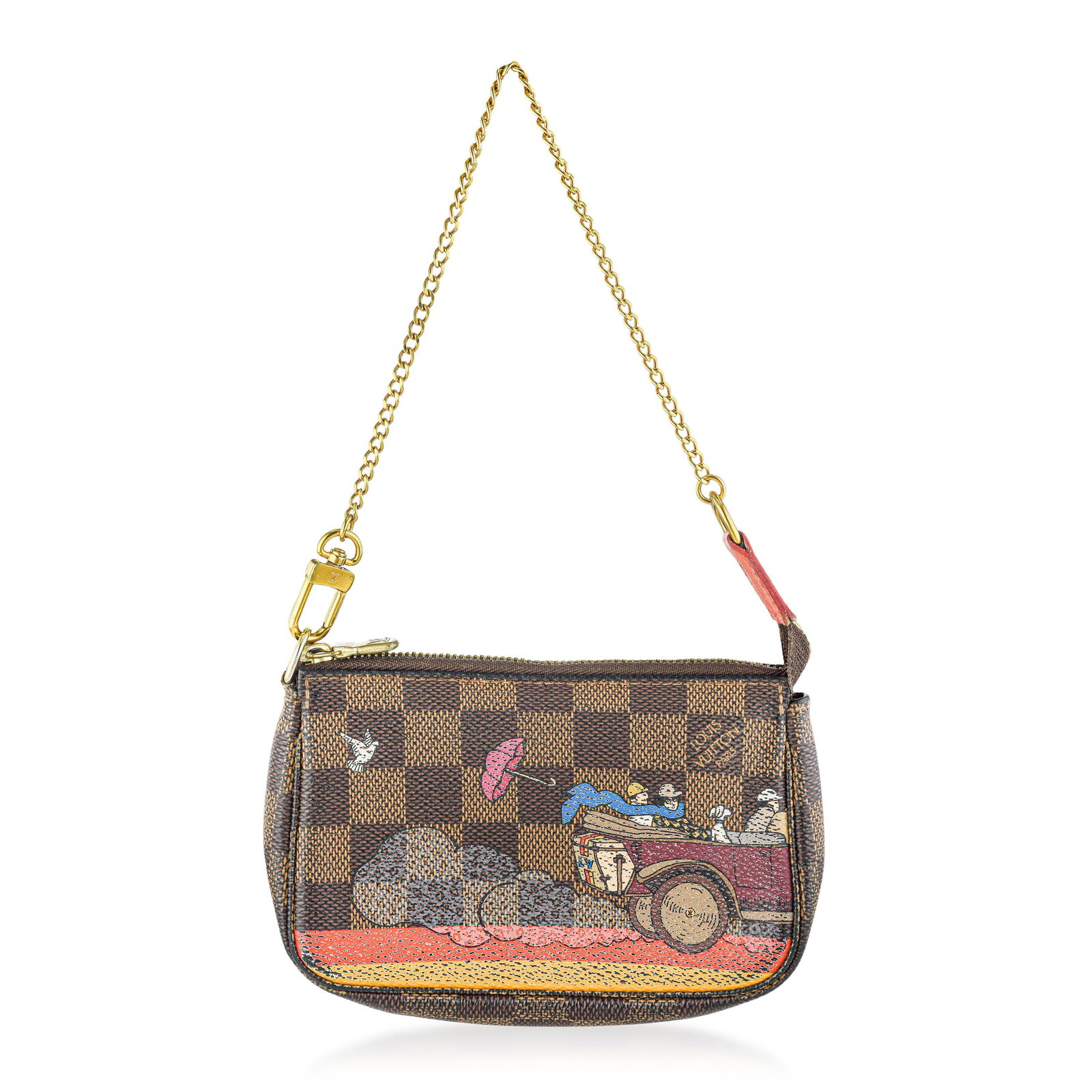 Louis Vuitton Mini Pochette Accessoires – Damier Ebene Canvas, Brown: ESTIMATED RETAIL PRICE: $790* *This is the estimated value a piece of similar quality, craftsmanship, and characteristics could command at retail. The Louis Vuitton Mini Pochette Accessoires is