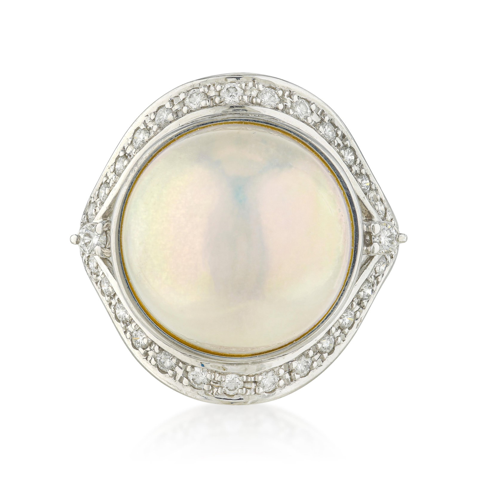 Tasaki Pearl and Diamond Ring: ESTIMATED RETAIL PRICE: $2,500* *This is the estimated value a piece of similar quality, craftsmanship, and characteristics could command at retail. Tasaki is one of Japan's most respected pearl