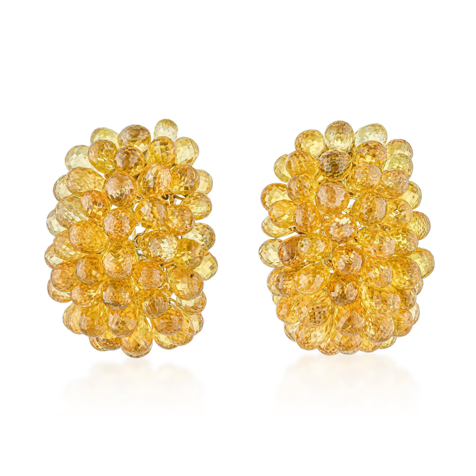 Briolette Yellow Sapphire Earrings (1 of 3)