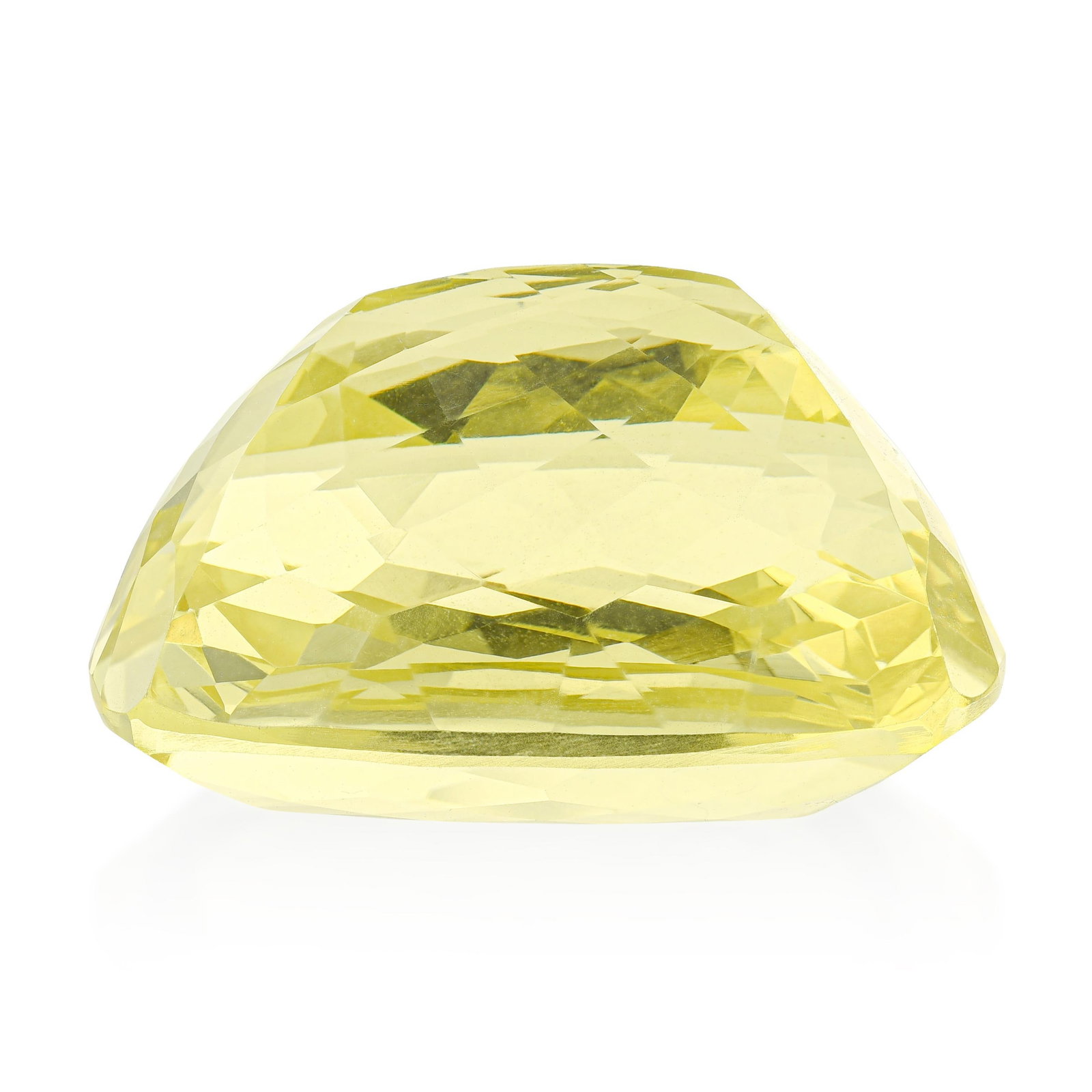 49.66-Carat Cushion Fancy Cut Lemon Quartz Loose Gemstone - 2