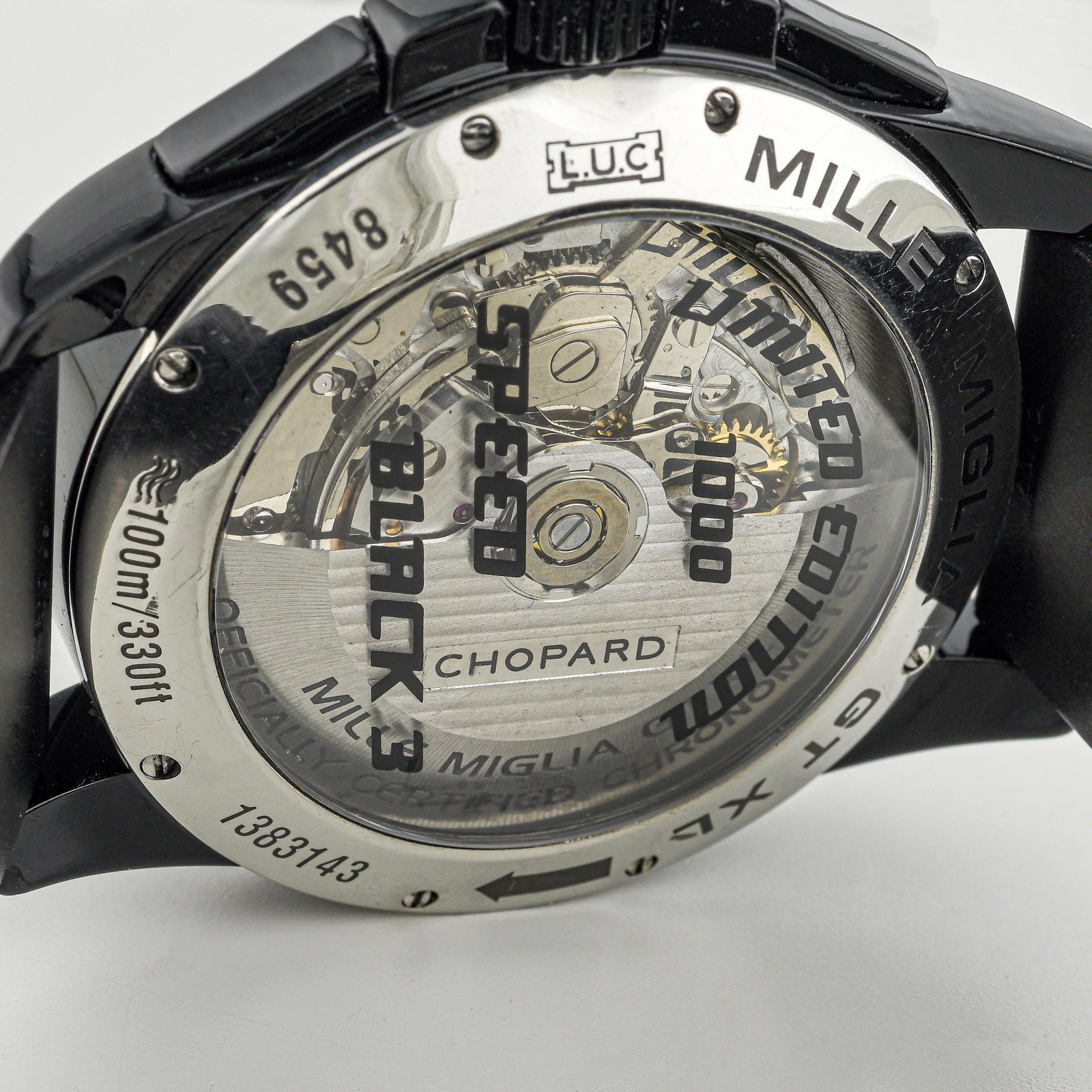 Chopard Mille Miglia Gran Turismo XL Chronograph in Black DLC Steel - 4