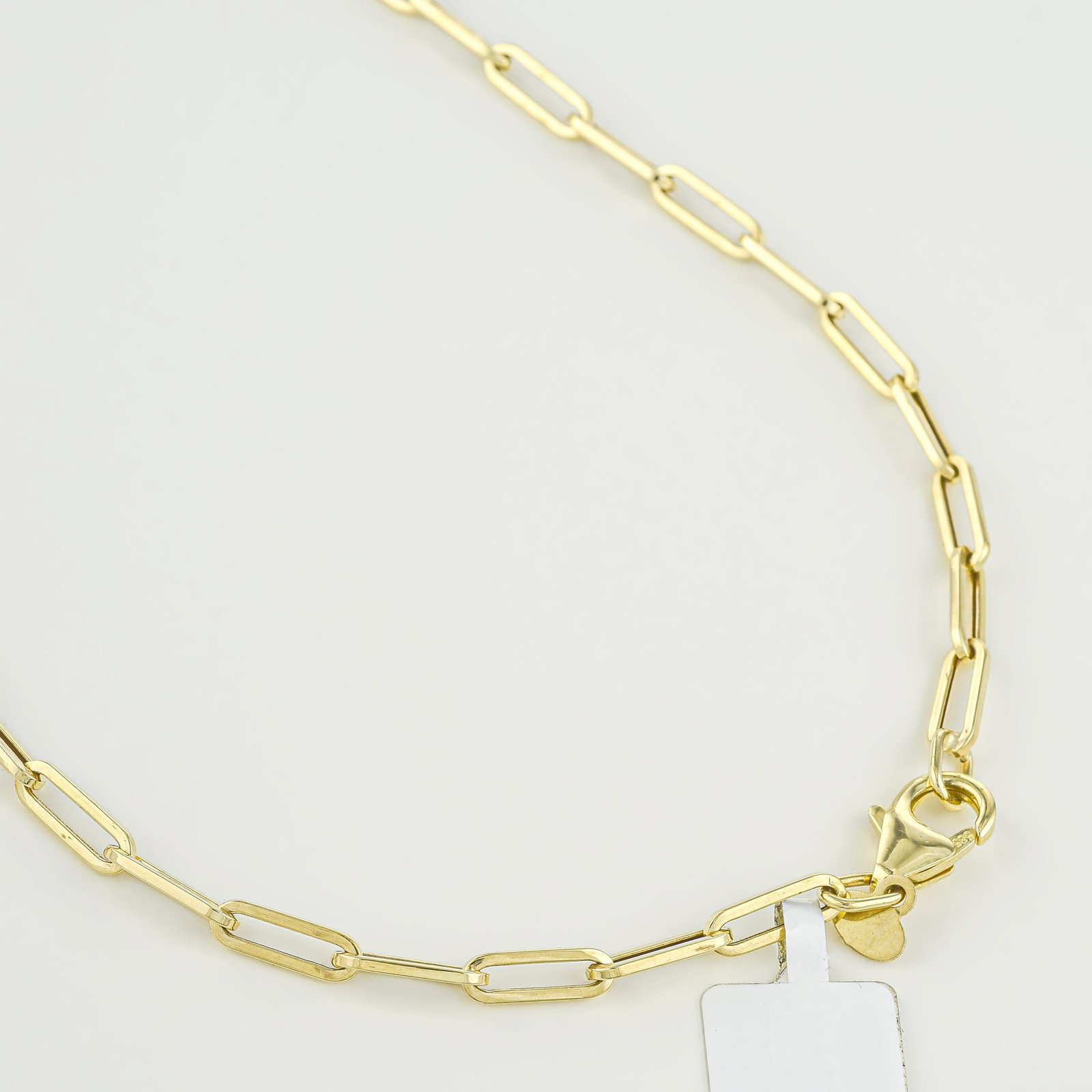 Paper Clip Diamond Pendant Necklace - 2
