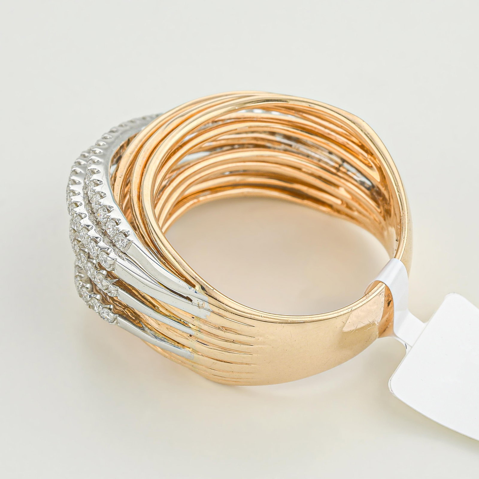 Diamond Multi-Row Band Ring - 2