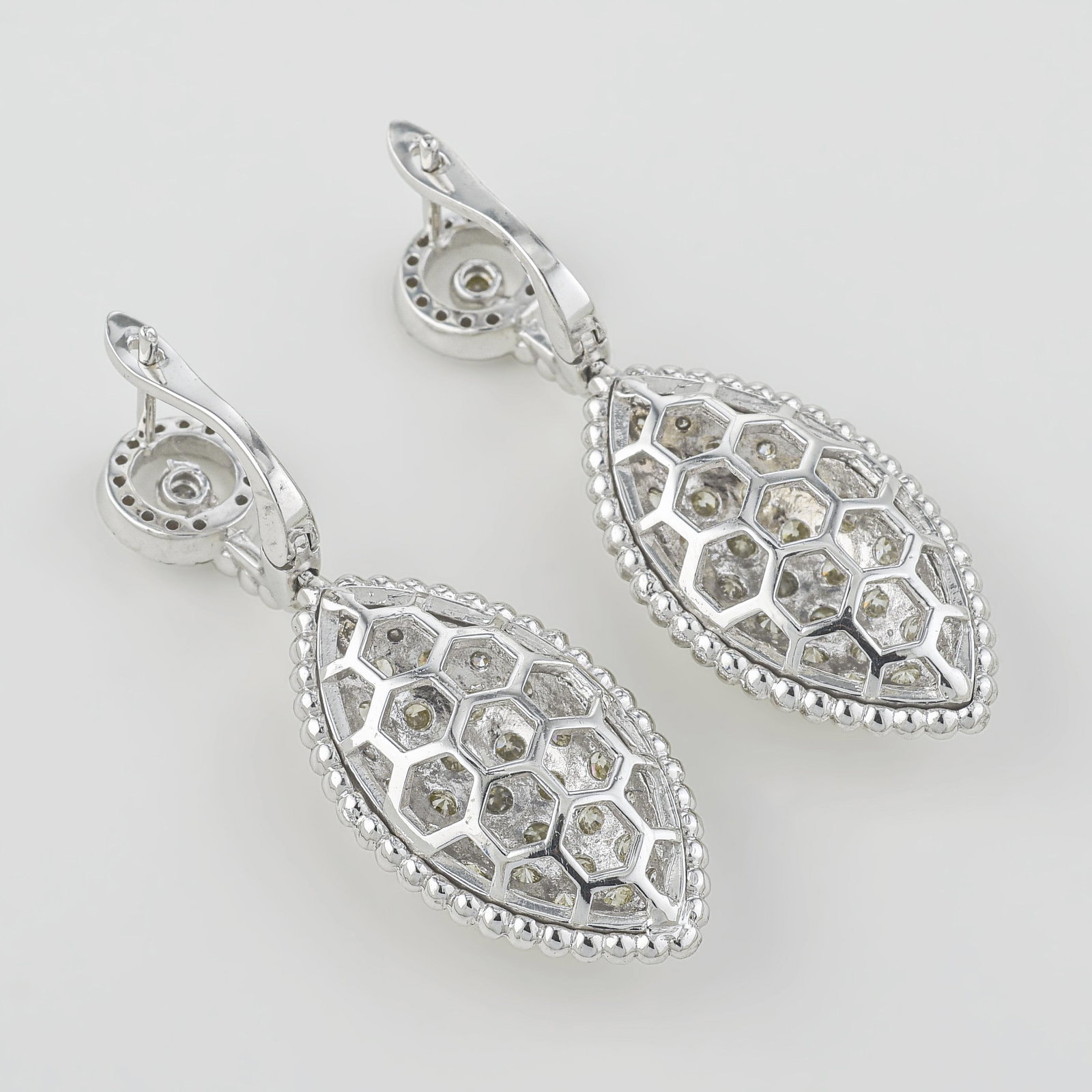 Diamond Drop Earrings - 2