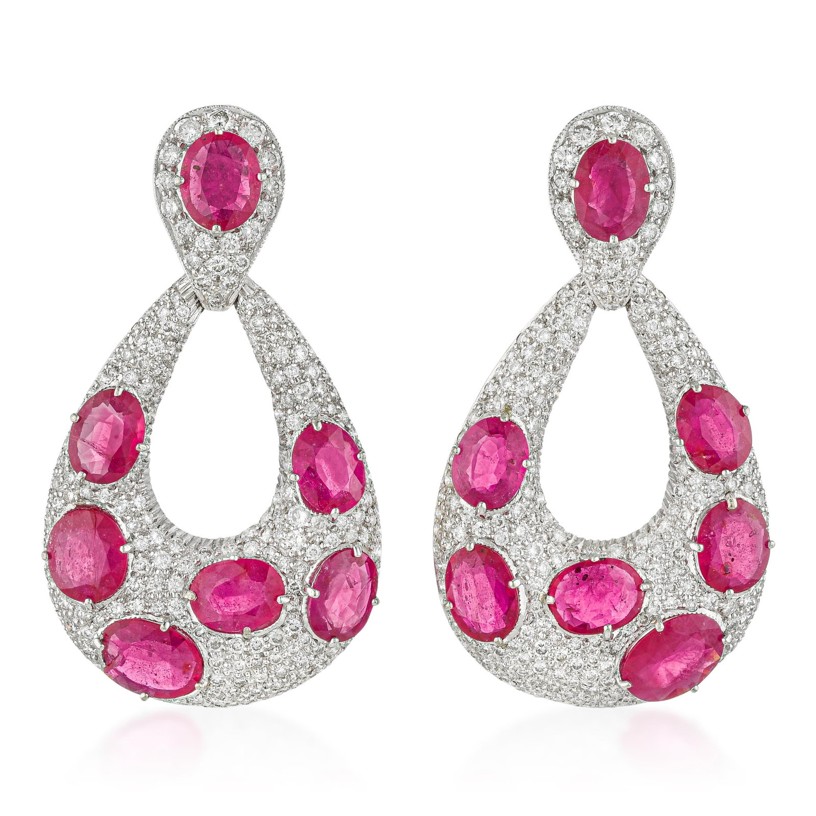 Ruby and Diamond Earrings (1 of 2)