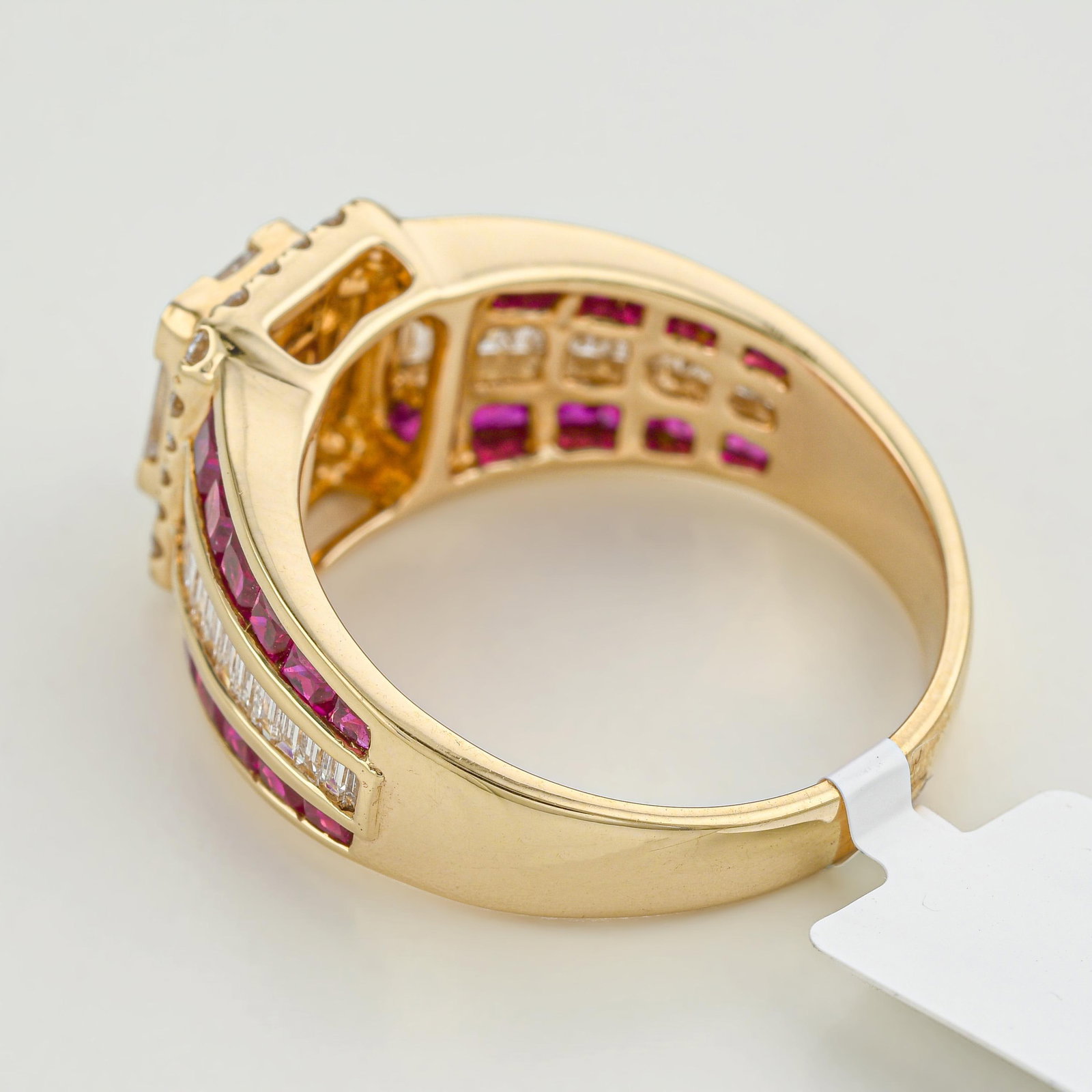 Ruby and Diamond Band Ring - 2