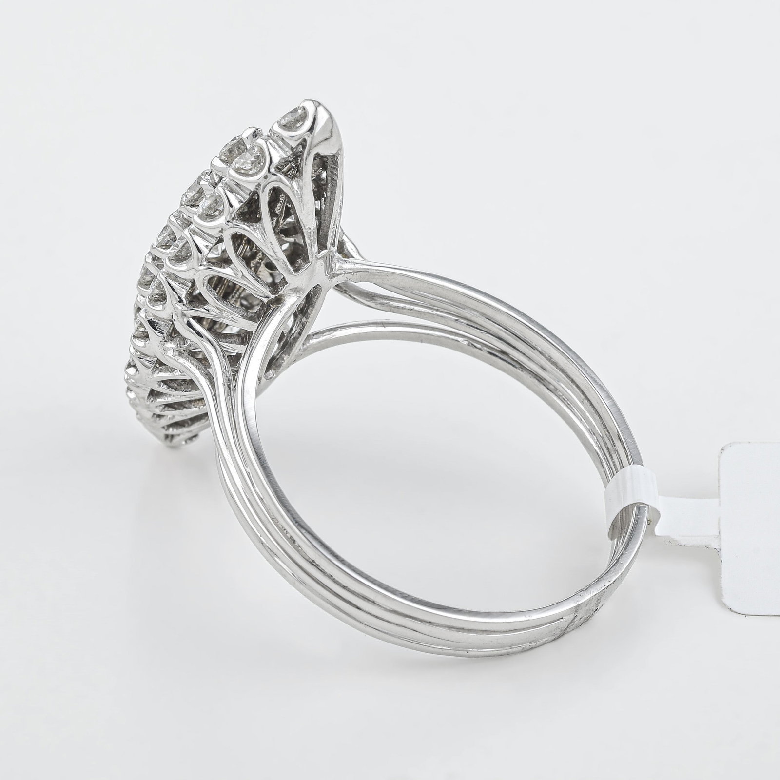 Diamond Marquise Cluster Ring - 2