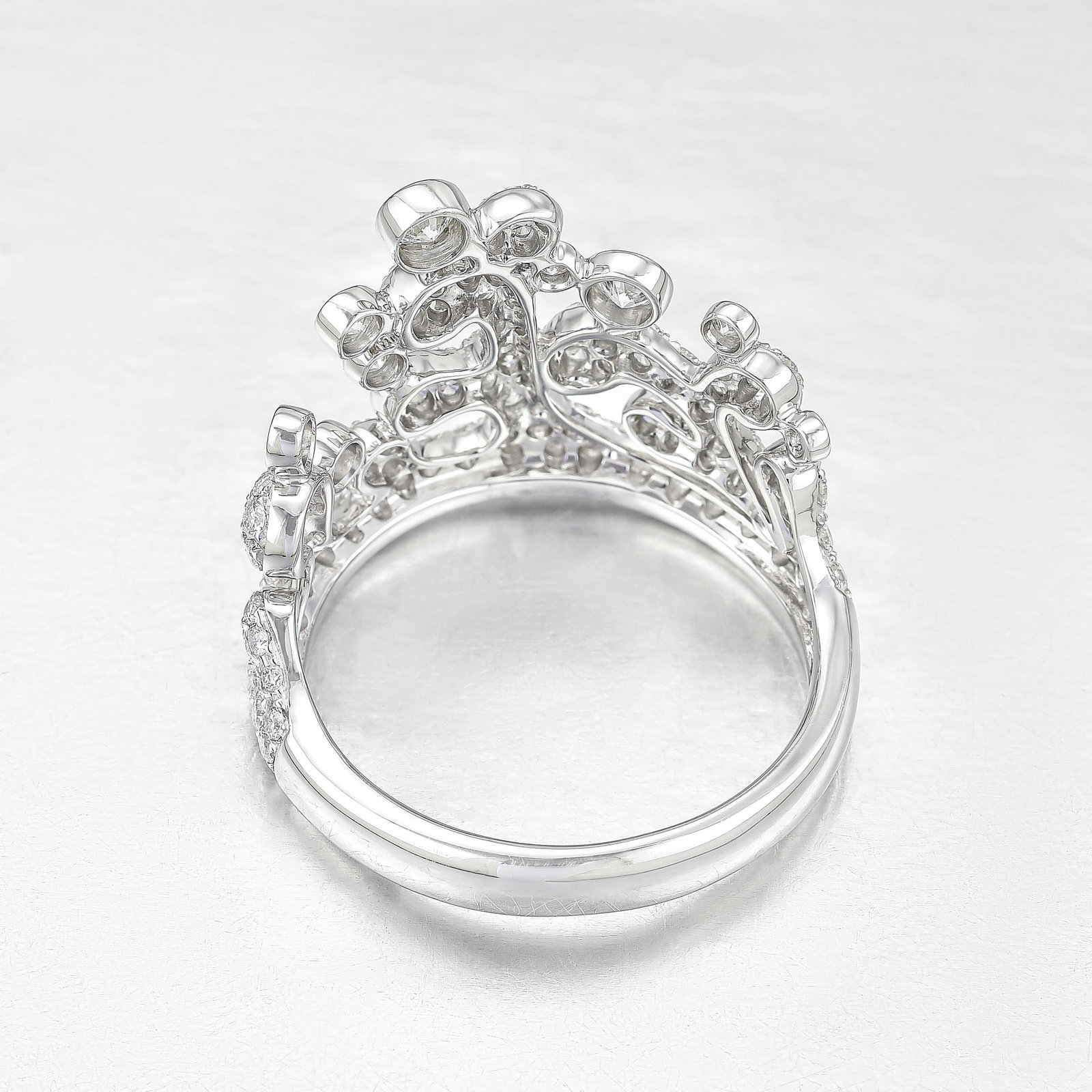 Diamond Ocean Wave Ring - 2