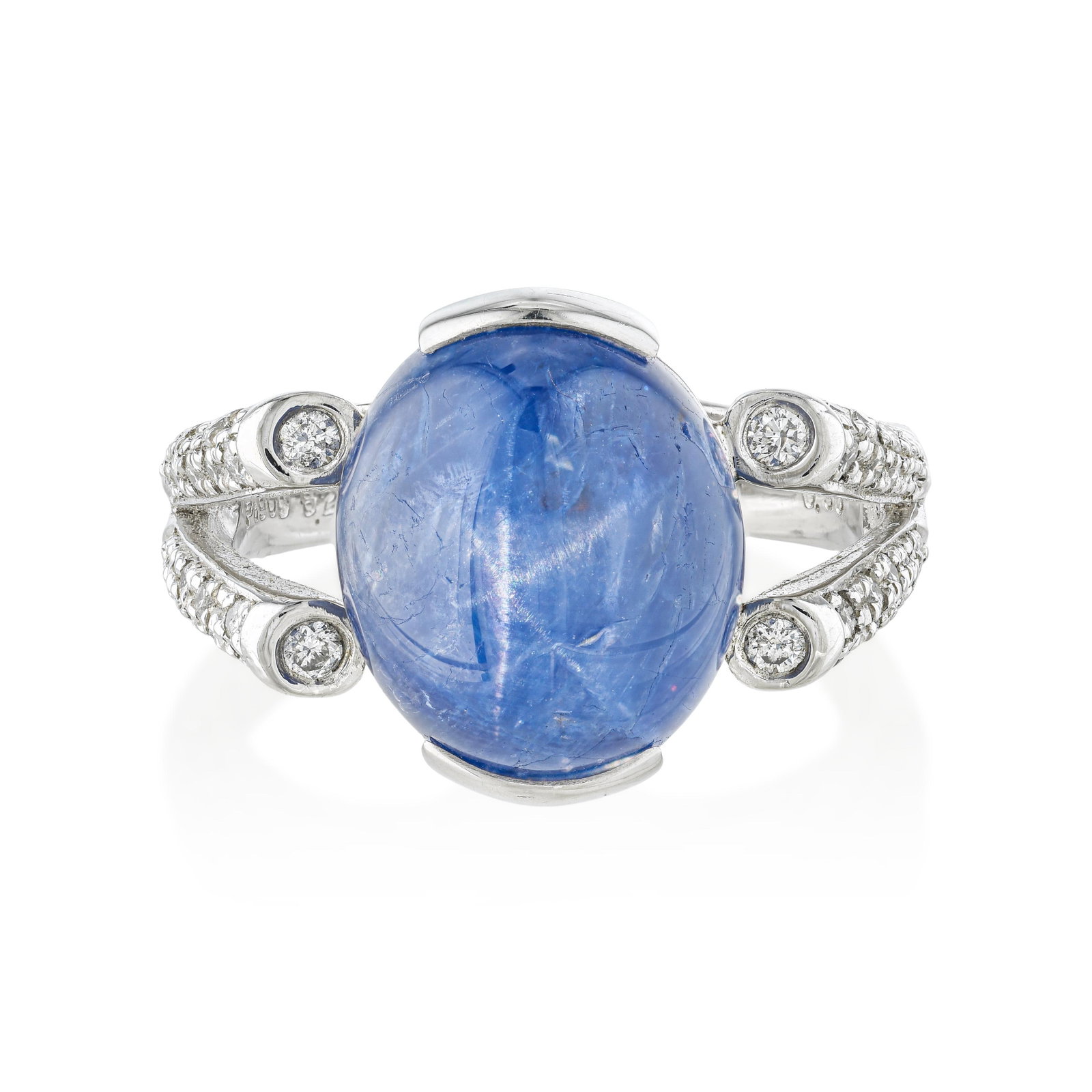 Burma No-Heat Star Sapphire and Diamond Ring, GIA Certified: ESTIMATED RETAIL PRICE: $6,250* *This is the estimated value a piece of similar quality, craftsmanship, and characteristics could command at retail. GIA documentation of Burma origin and no-heat