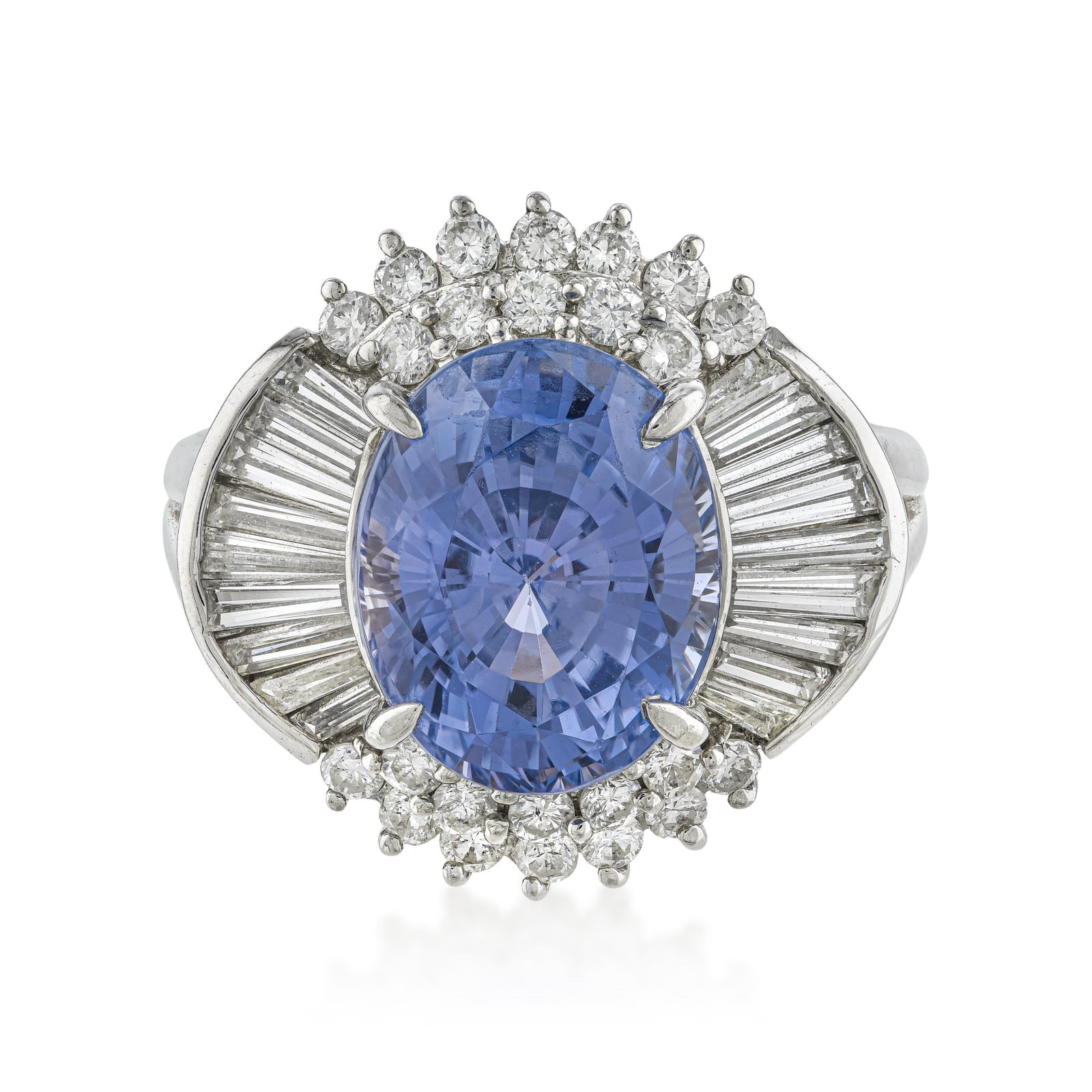 Color Change Ceylon Unheated Sapphire and Diamond Ring, GIA Certified: ESTIMATED RETAIL PRICE: 15,000* *This is the estimated value a piece of similar quality, craftsmanship, and characteristics could command at retail. A GIA report confirming no indications of heat trea