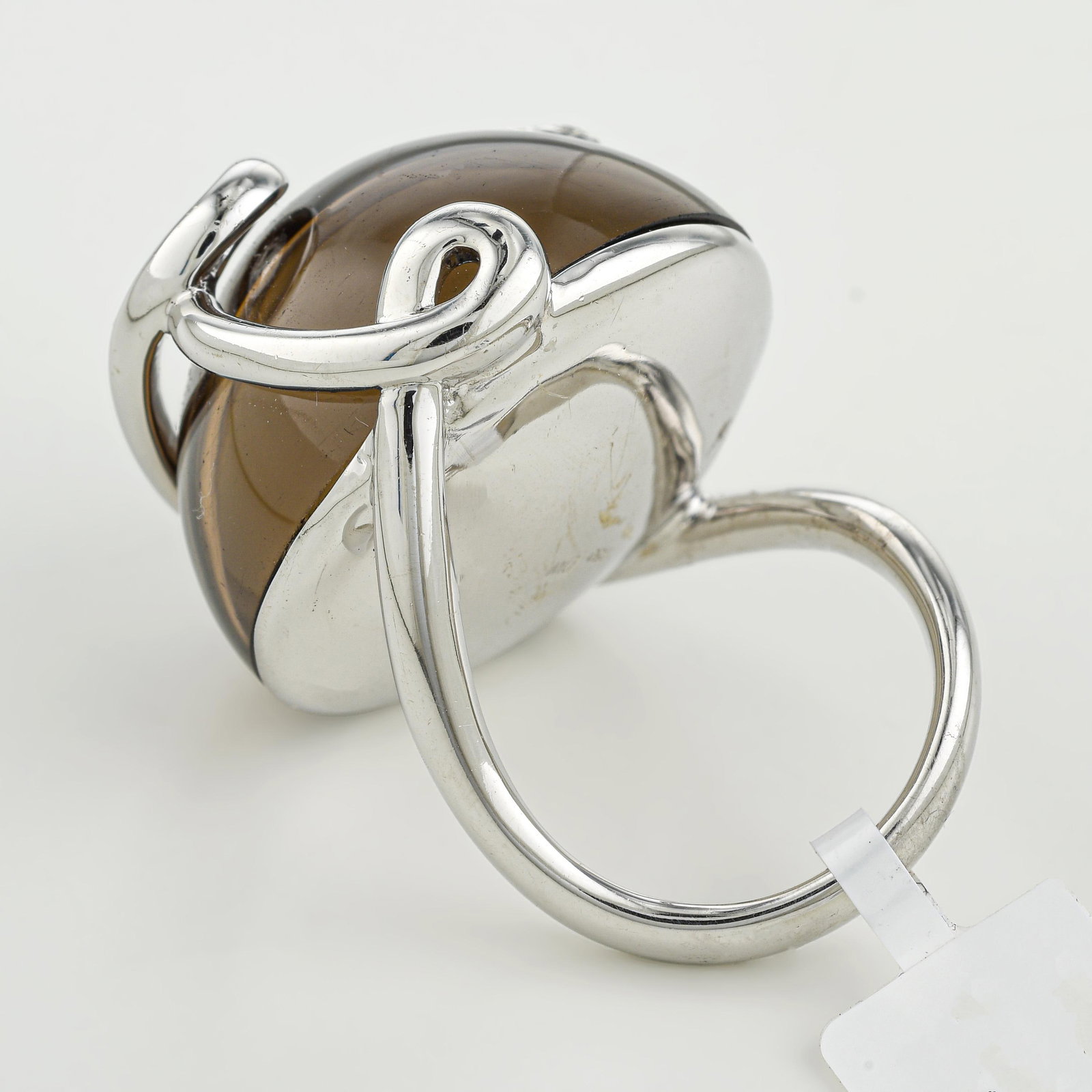 Smoky Quartz and Diamond Floral Ring - 3