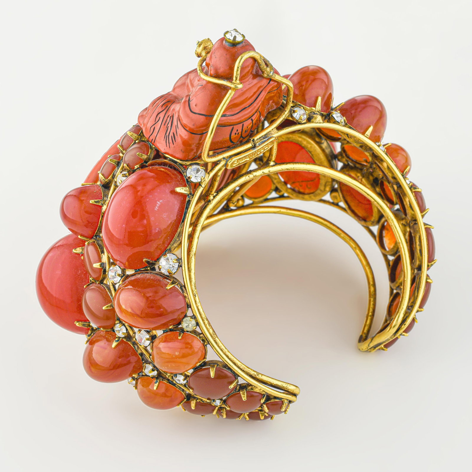 Vintage Chinese-Style Carved Bracelet - 3