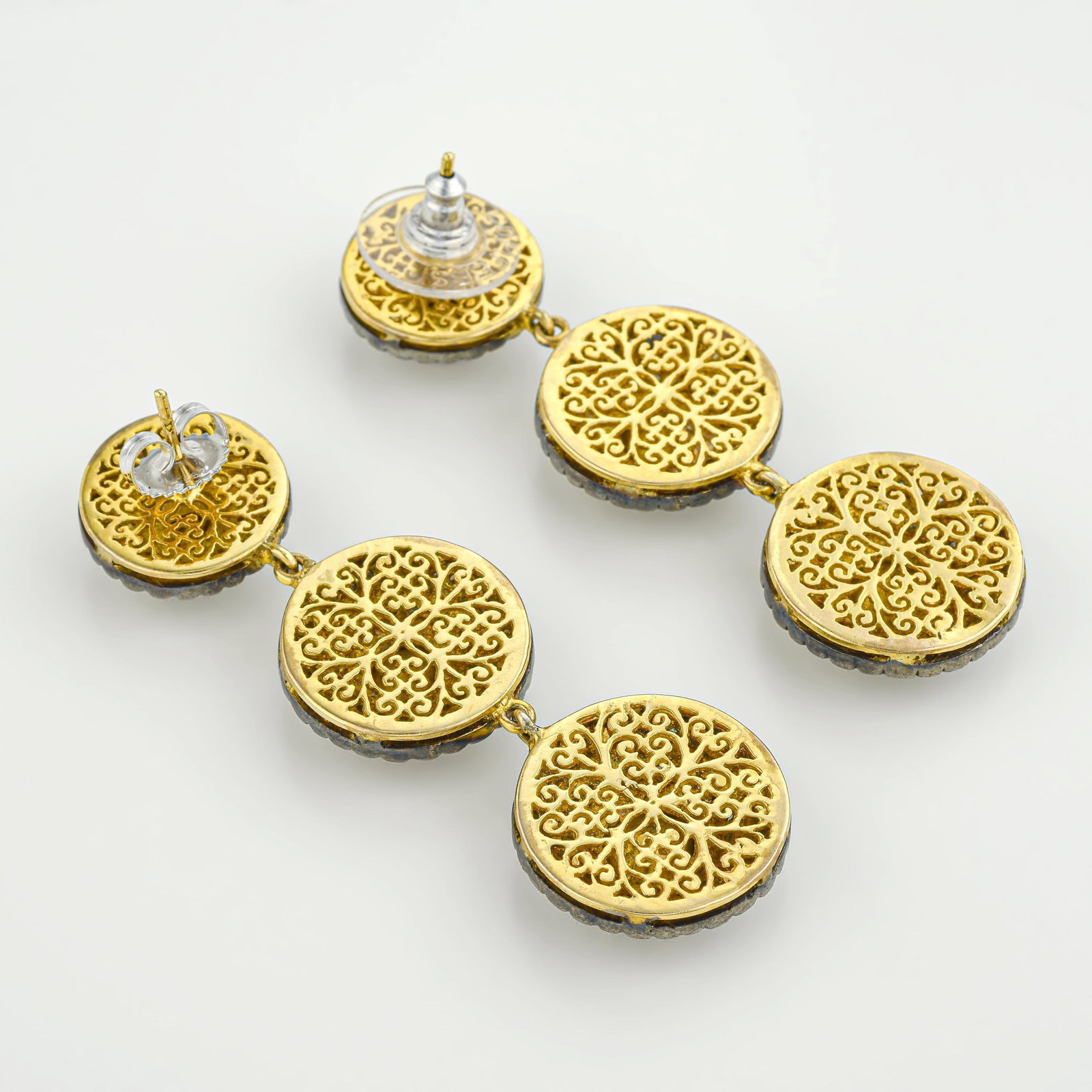 Diamond Drop Earrings - 2