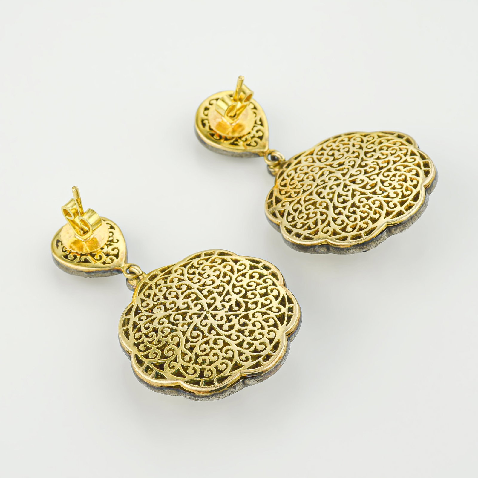Diamond Drop Earrings - 2