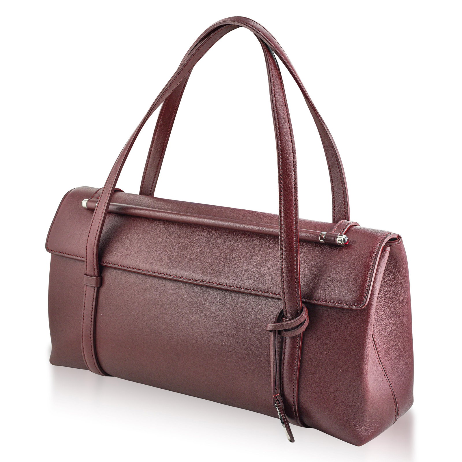 Cartier Cabochon Leather Handbag - 2