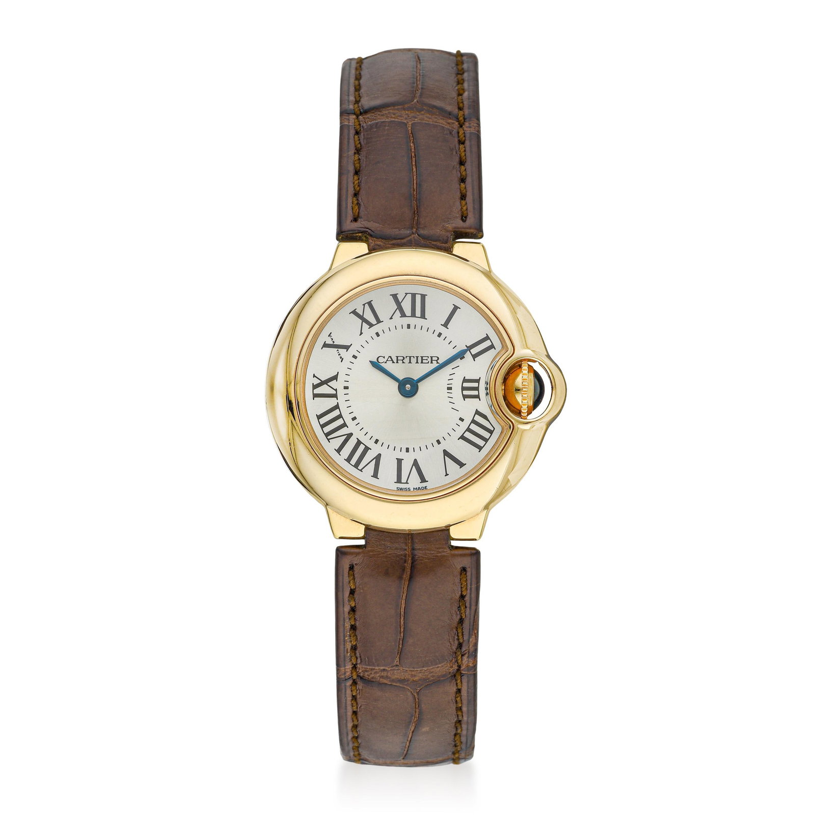 Cartier Ballon Bleu in 18K Rose Gold: ESTIMATED RETAIL PRICE: $10,000* *This is the estimated value a piece of similar quality, craftsmanship, and characteristics could command at retail. Summary of Key Characteristics CIRCA: 2000s CASE M