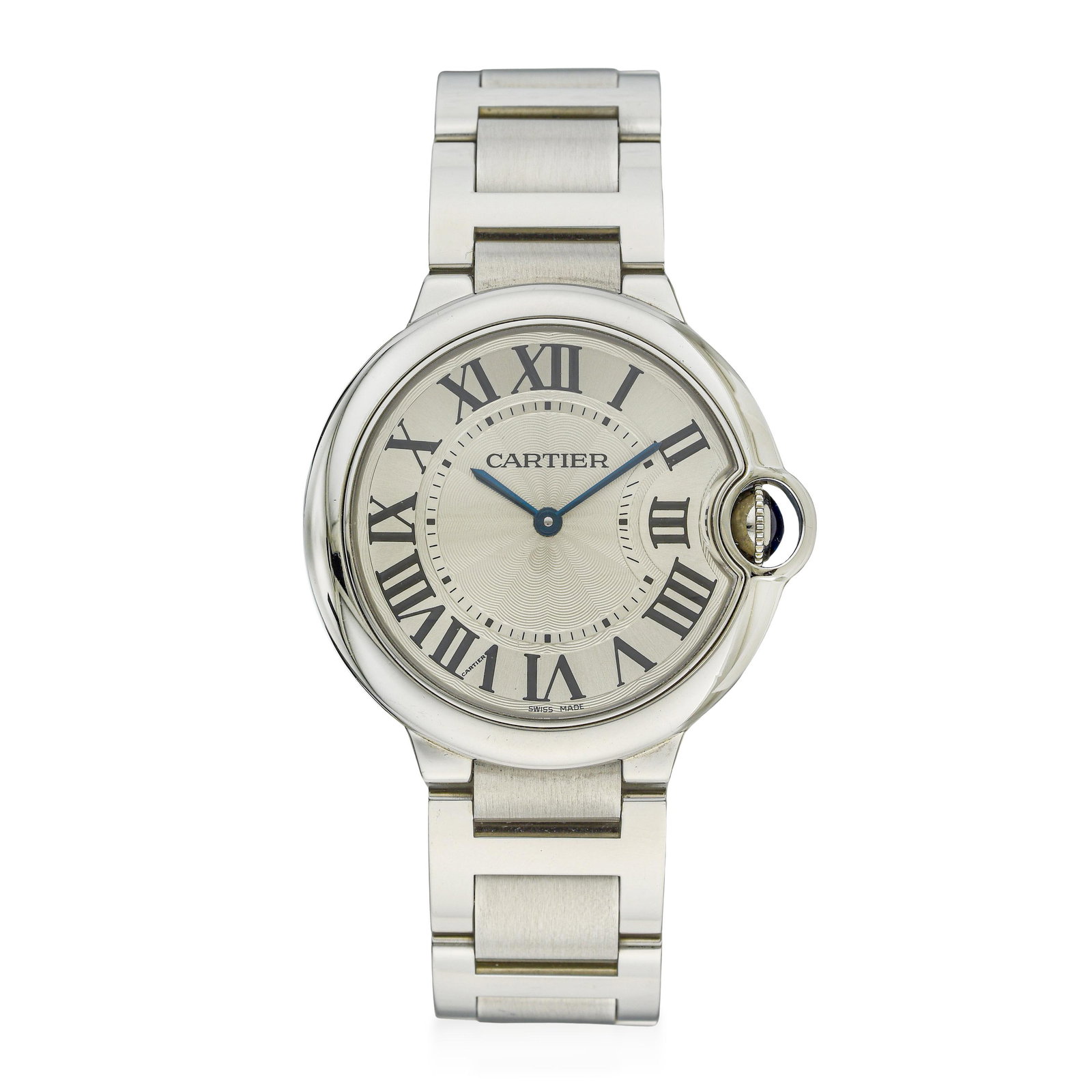 Cartier Ballon Bleu in Steel: ESTIMATED RETAIL PRICE: $7,500* *This is the estimated value a piece of similar quality, craftsmanship, and characteristics could command at retail. Summary of Key Characteristics CIRCA: 2000s CASE MA