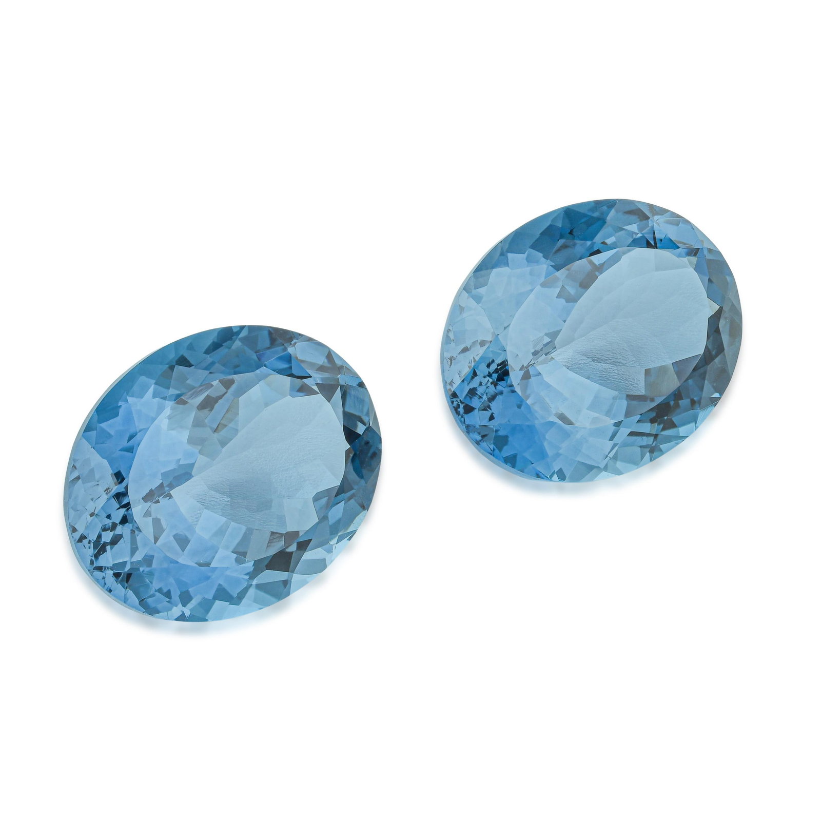30.50-Carat Oval Fancy Cut London Blue Topaz Gemstones: ESTIMATED RETAIL PRICE: $600 * *This is the estimated value a piece of similar quality, craftsmanship, and characteristics could command at retail. London blue topaz occupies the deepest end of the bl