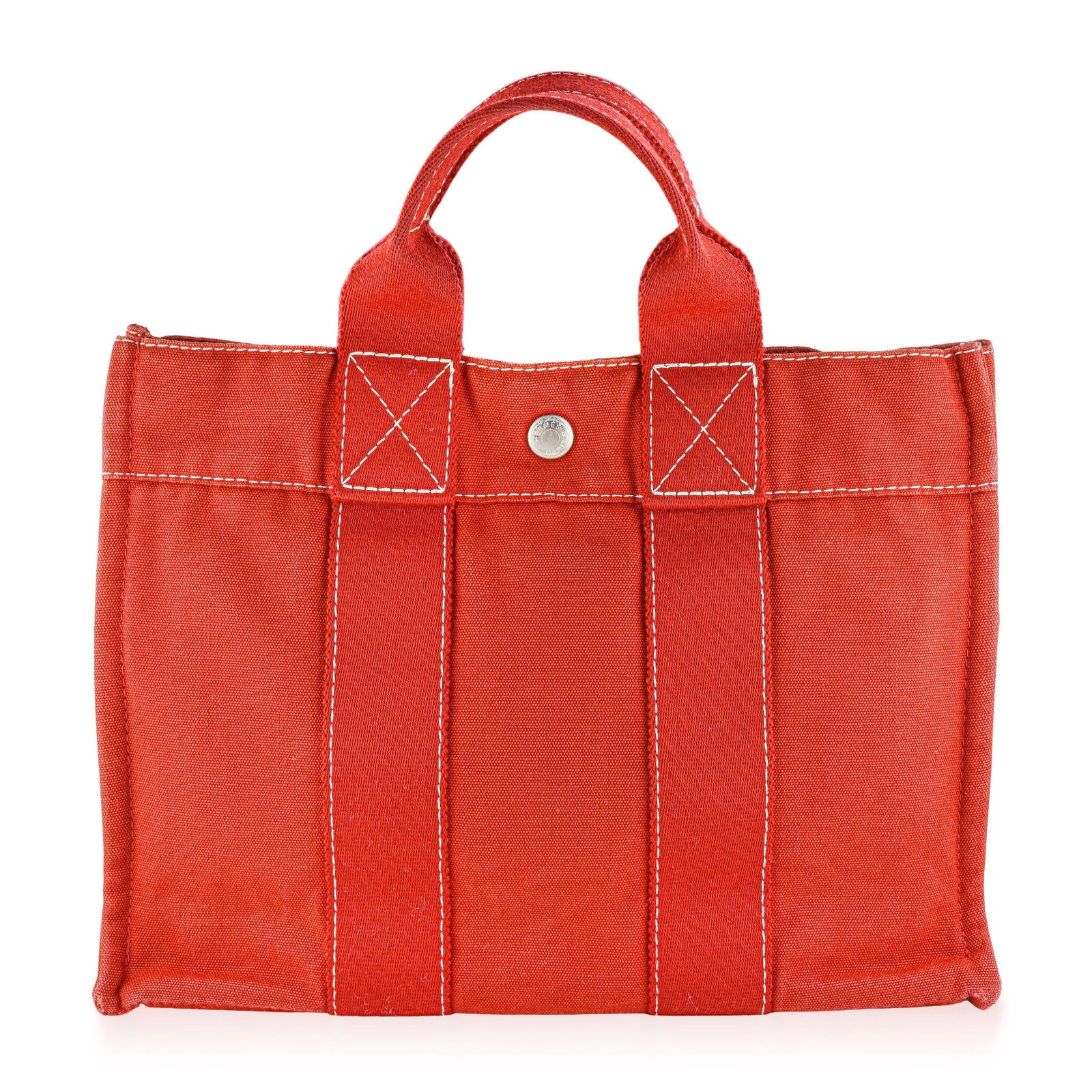 Hermes Deauville PM Tote Bag – Canvas, Red: ESTIMATED RETAIL PRICE: $900* *This is the estimated value a piece of similar quality, craftsmanship, and characteristics could command at retail. The Hermes Deauville PM Tote Bag is a practical and u