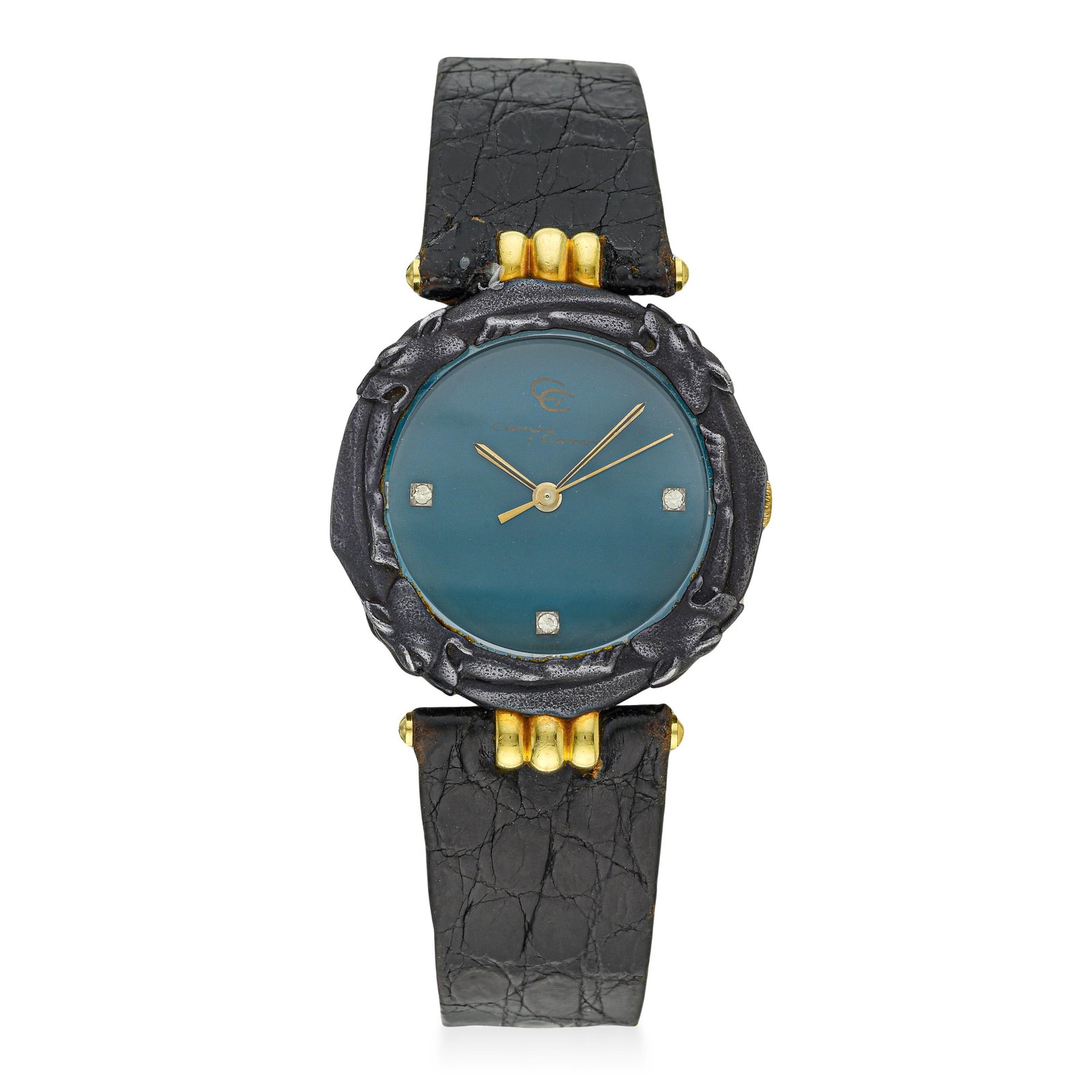Carrera y Carrera Leopard in Sculptured Titanium, 18K Gold and Steel: ESTIMATED RETAIL PRICE: $1,500* *This is the estimated value a piece of similar quality, craftsmanship, and characteristics could command at retail. Carrera y Carrera built its reputation in Madrid