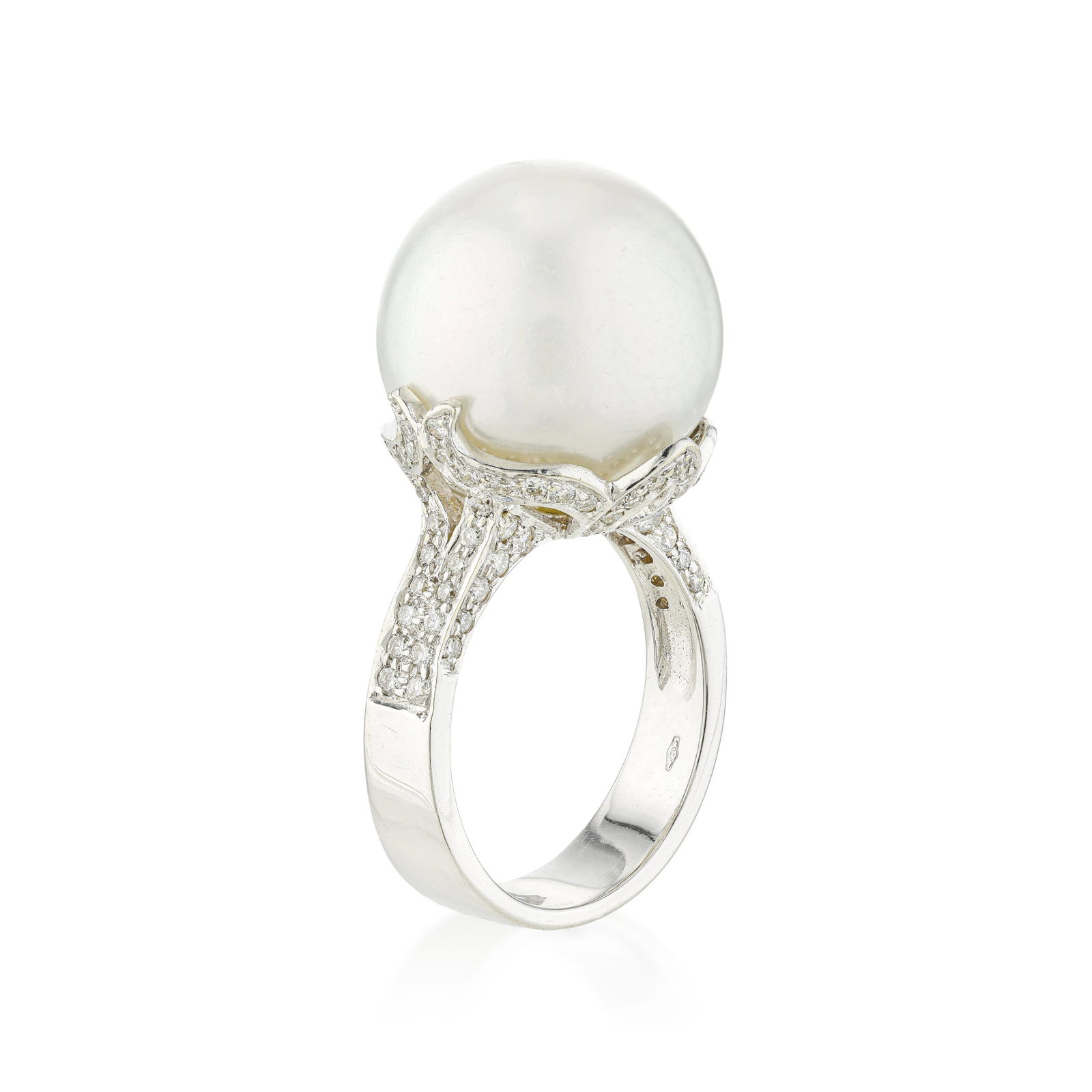 Pearl and Diamond Ring - 2