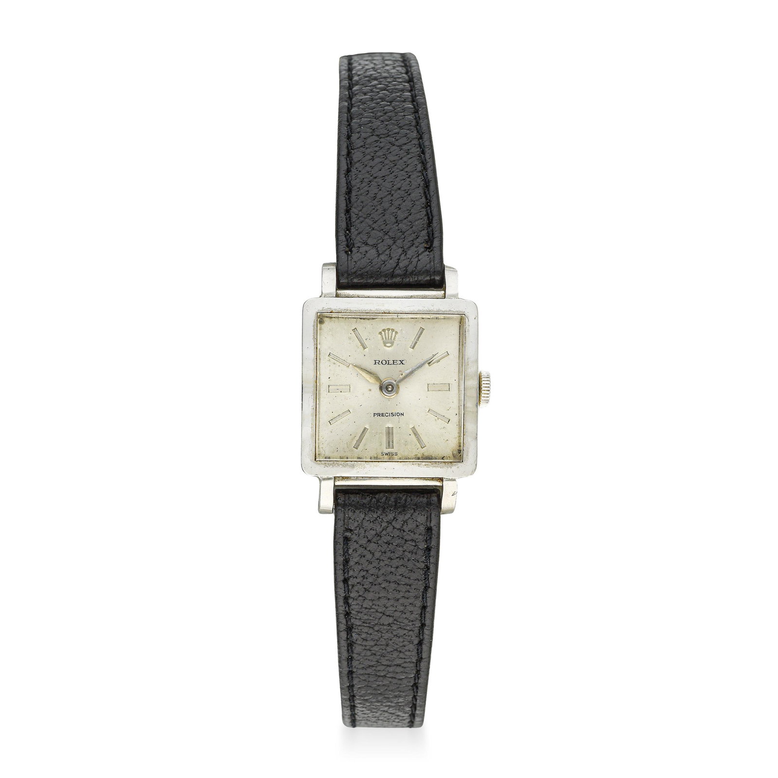 Rolex Precision Ladies' Watch in Steel: ESTIMATED RETAIL PRICE: $2,000* *This is the estimated value a piece of similar quality, craftsmanship, and characteristics could command at retail. A charming 1960s Rolex Precision in stainless