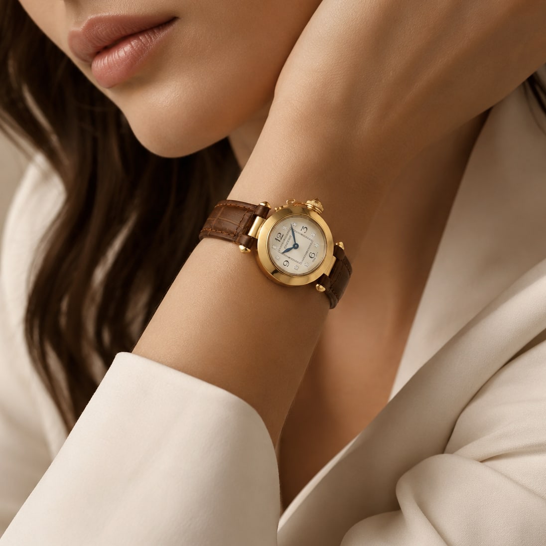 Cartier Pasha Ladies' in 18K Rose Gold: ESTIMATED RETAIL PRICE: $10,000* *This is the estimated value a piece of similar quality, craftsmanship, and characteristics could command at retail. The Pasha carries one of the best origin stories