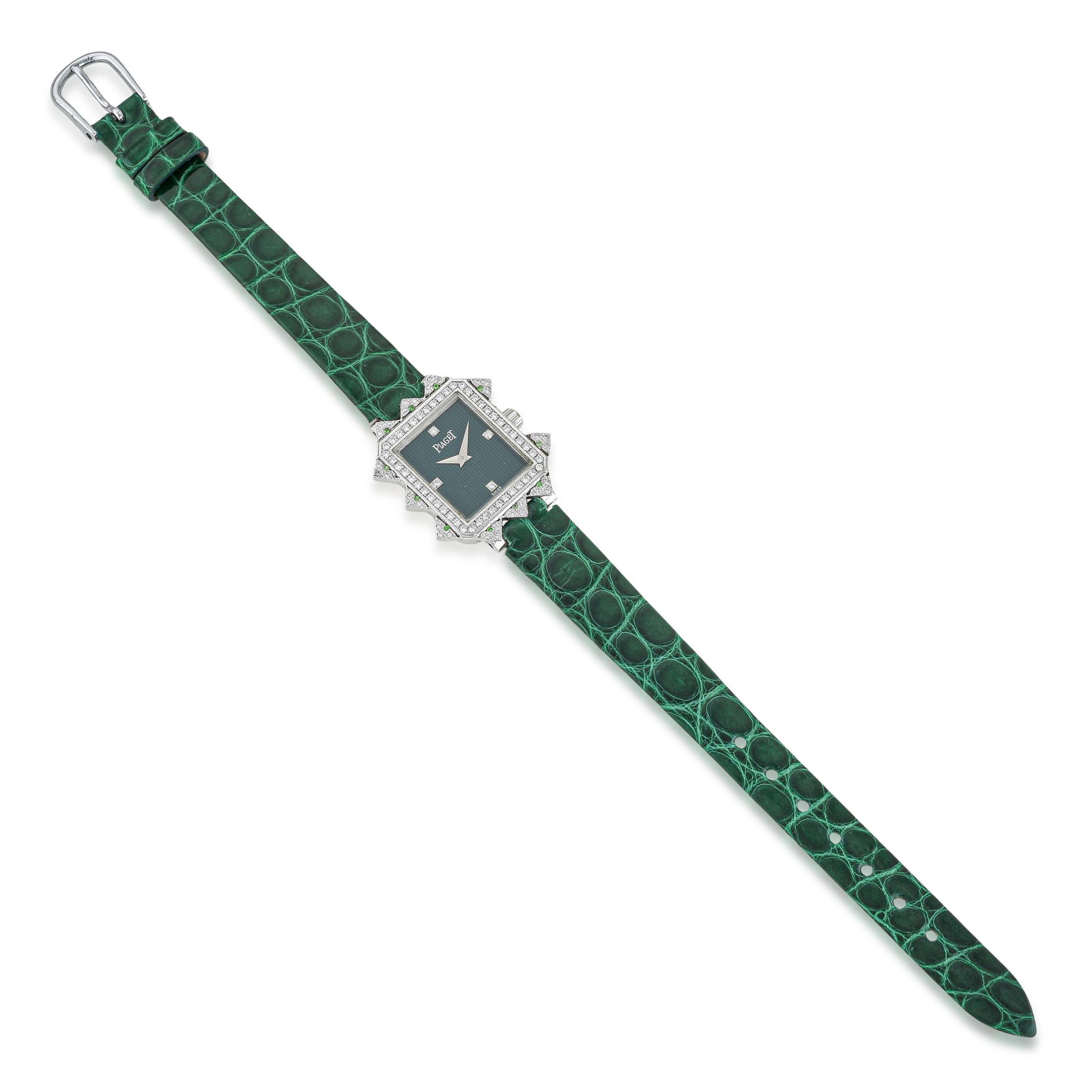 Piaget Protocole Ladies' in 18K White Gold with Green Dial - 2