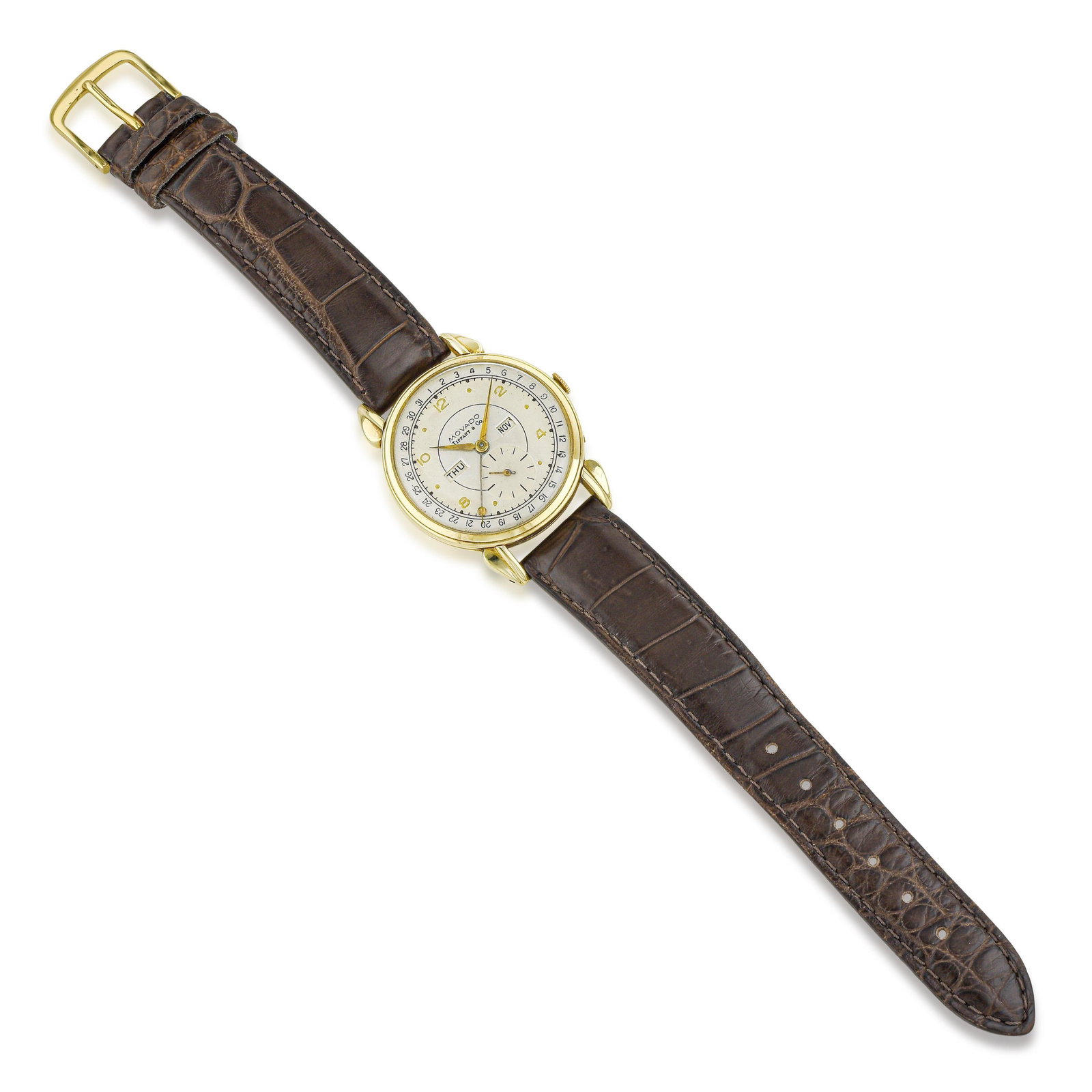Movado for Tiffany & Co. Triple Date in 14K Gold - 2