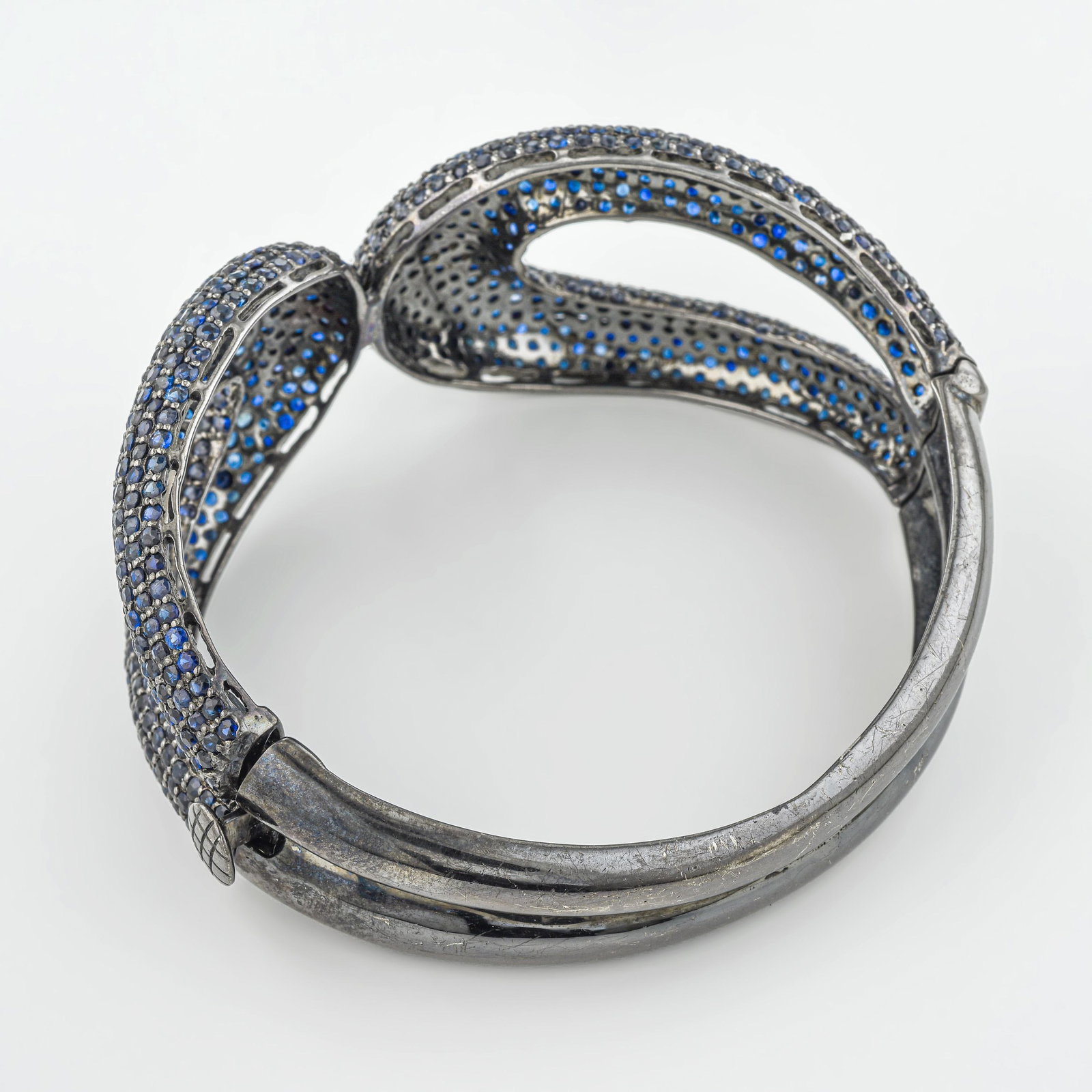 Blue Sapphire Bangle - No Reserve - 2
