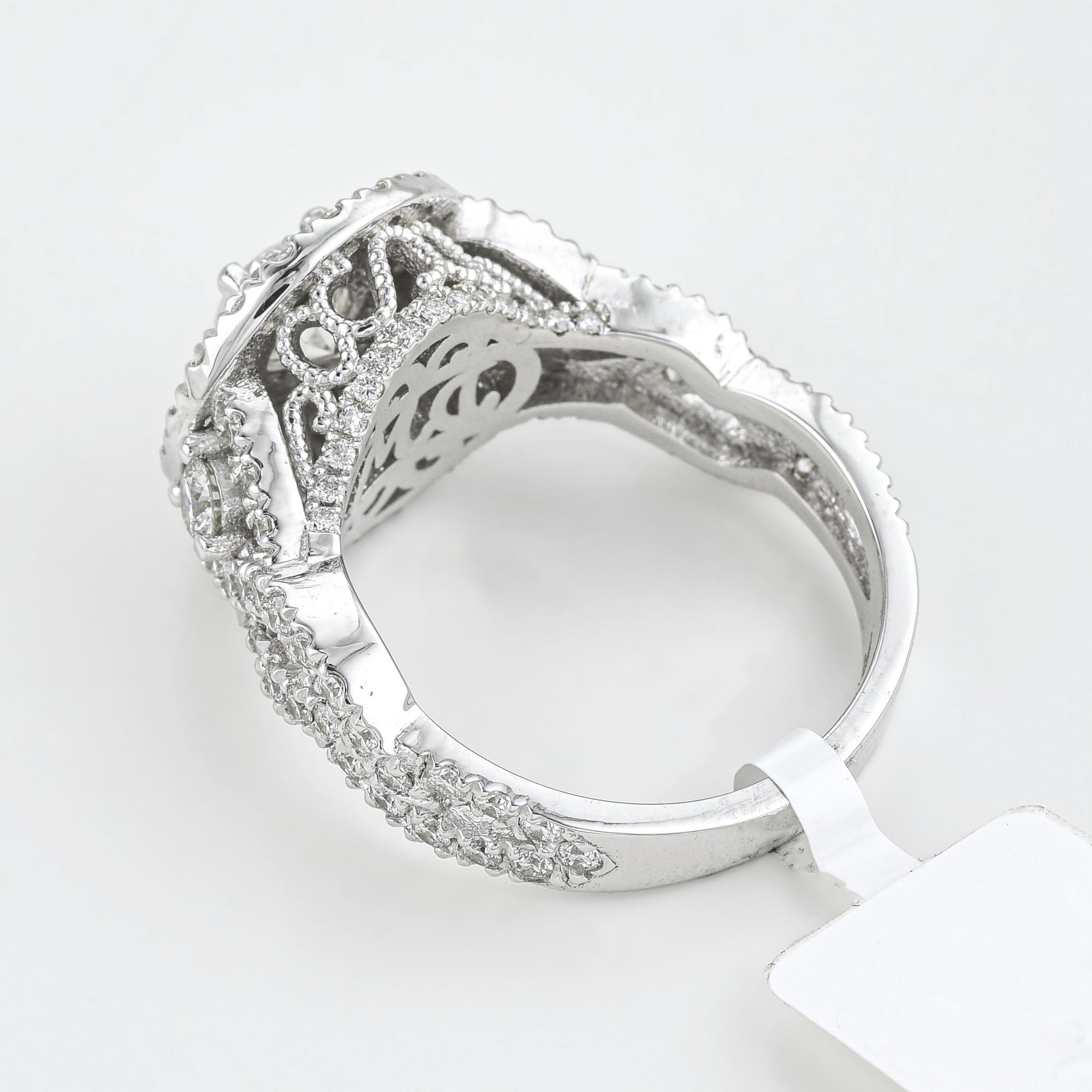 GIA Certified Diamond Halo Ring - 2