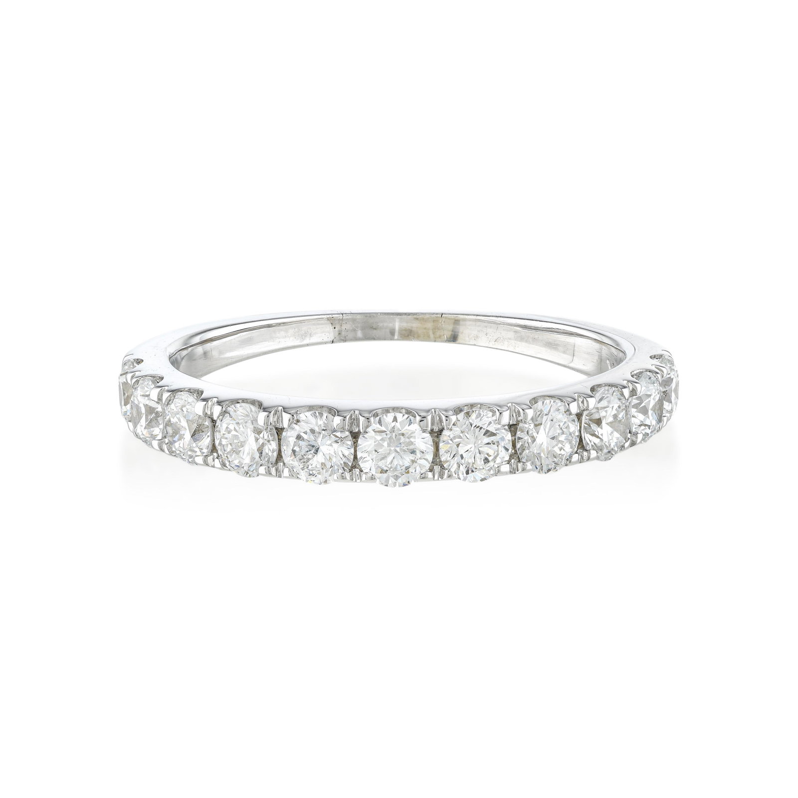 Diamond Band Ring: ESTIMATED RETAIL PRICE: $3,400 * *This is the estimated value a piece of similar quality, craftsmanship, and characteristics could command at retail. F-G color puts these diamonds at the edge of the c