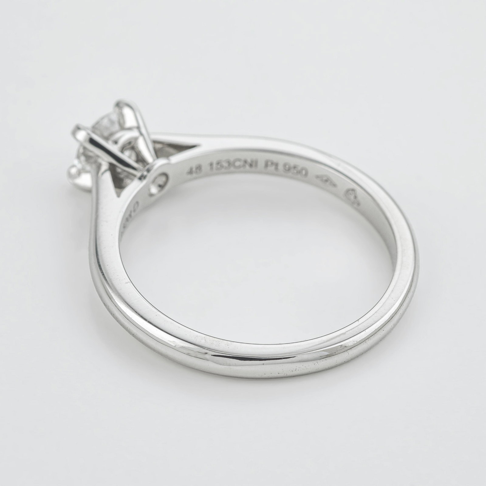 Cartier 0.32-Carat Diamond Engagement Ring, F/IF GIA Certified - 2
